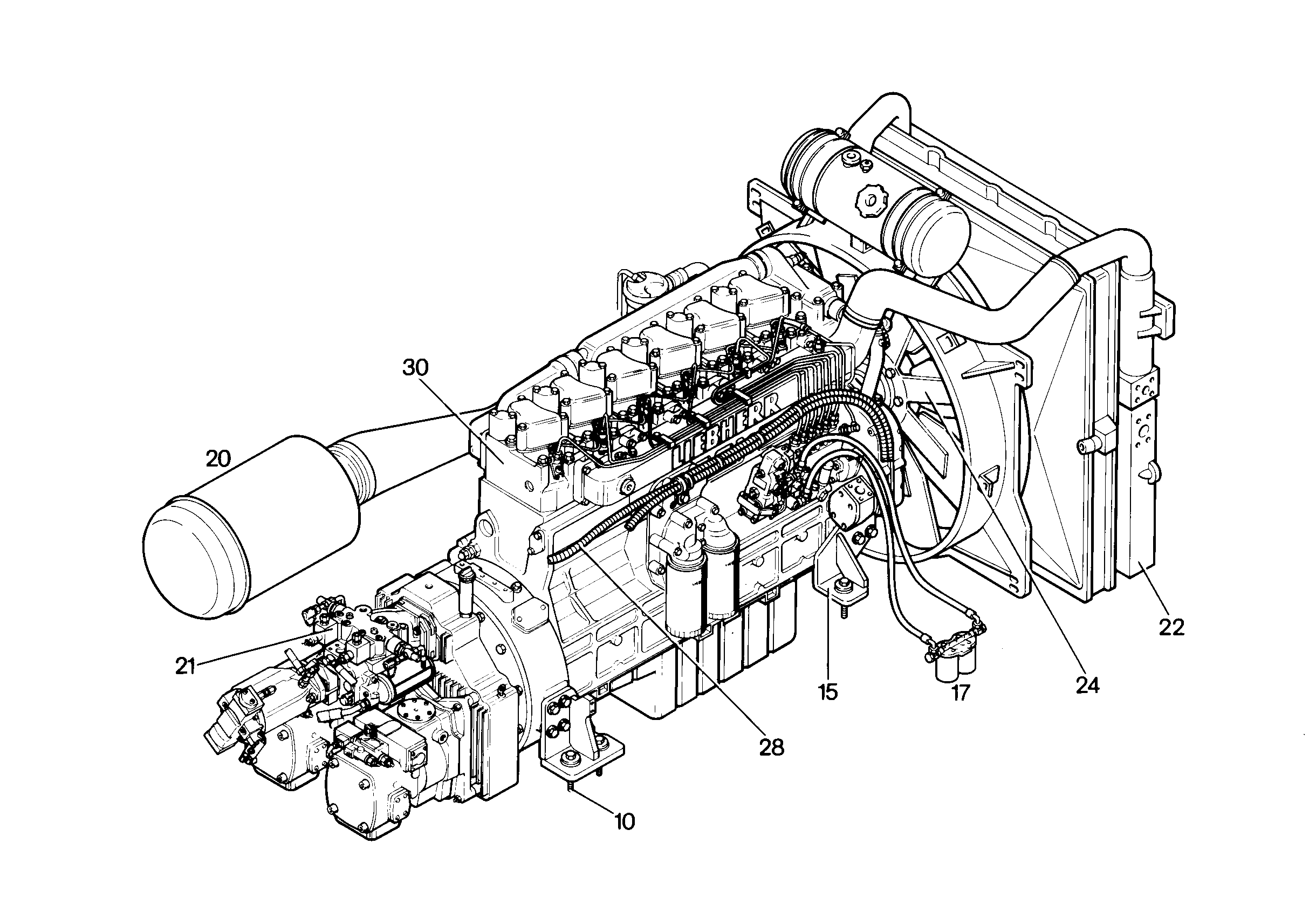 НАСОСЫ И СОЕДИНЕНИЯ 9758177 LIEBHERR