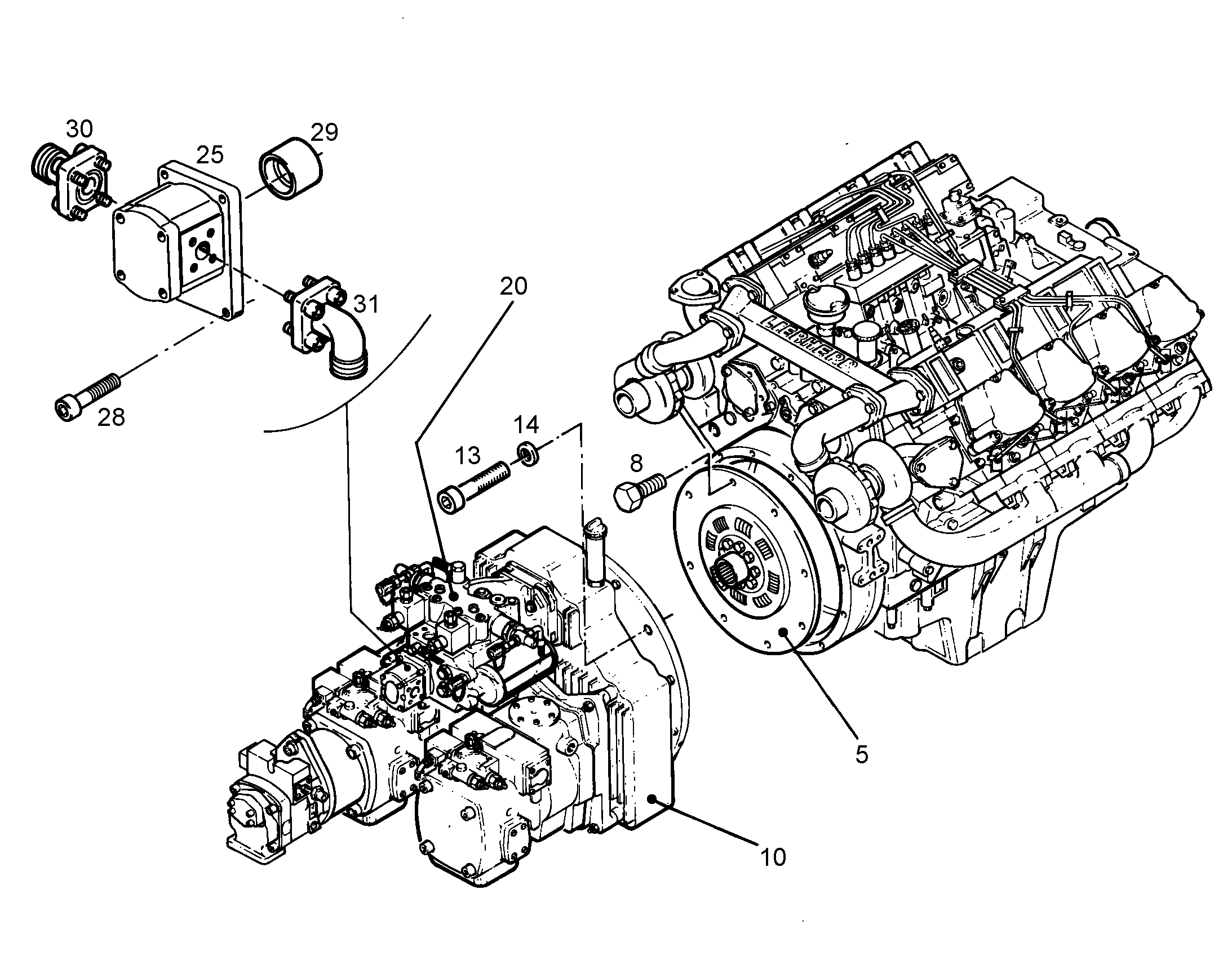 АГРЕГАТ МНОГОКОНТУРНЫЙ 9276014 LIEBHERR