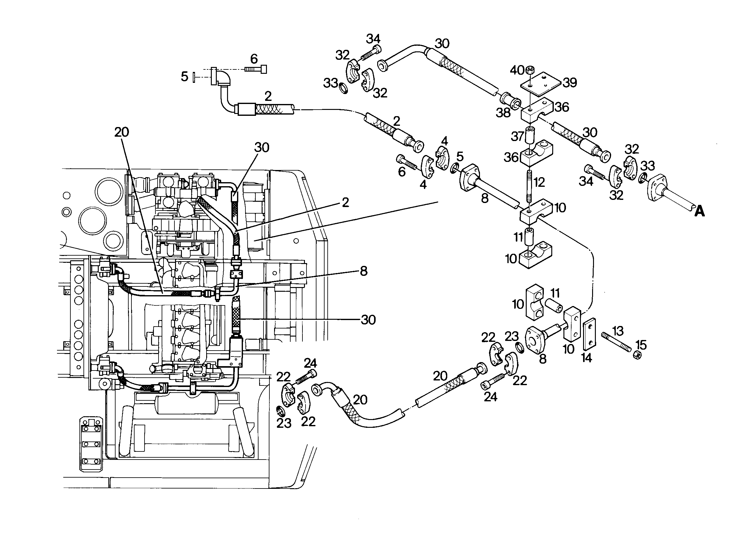 КЛЕММА ПОЛОВИННАЯ AEHNL.DIN 3015 S 4 R 38 PA HUE 7368483 LIEBHERR