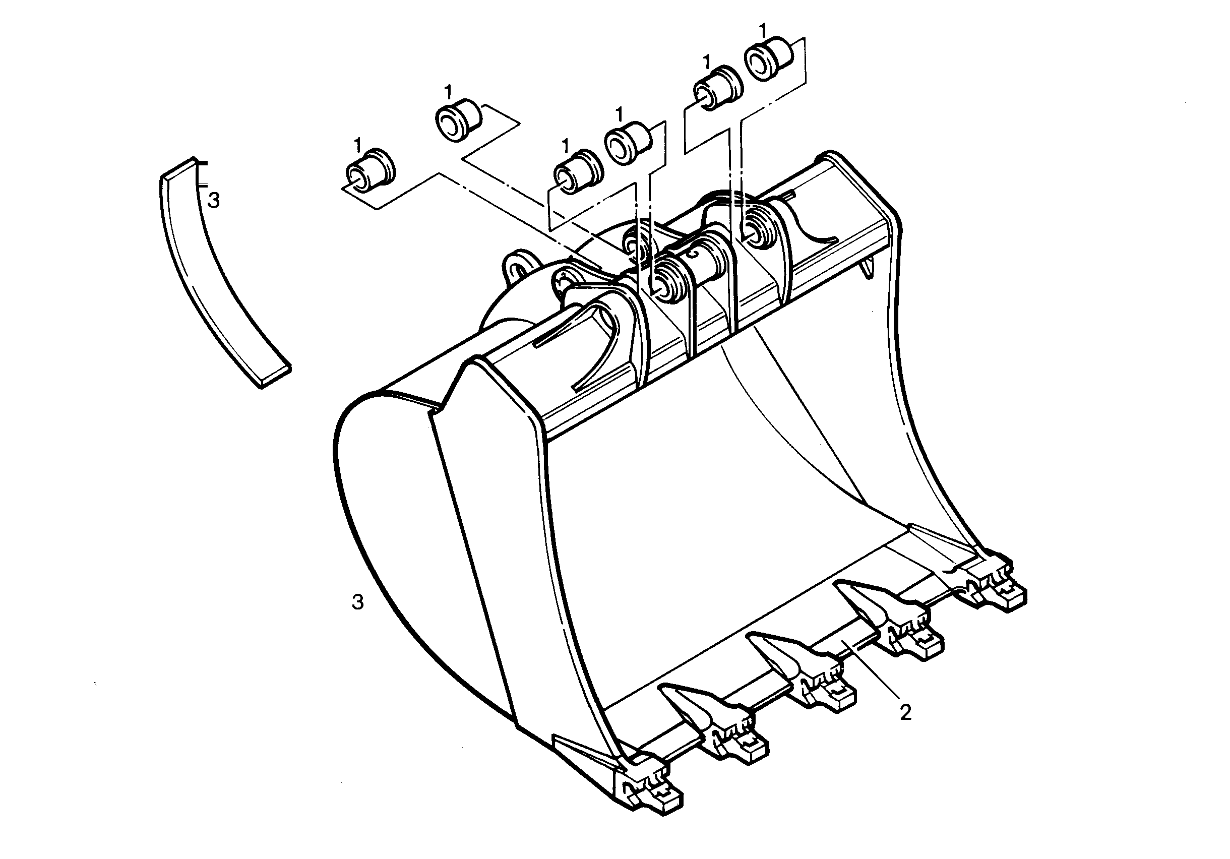 ЛОПАТА ОБРАТНАЯ 9752396 LIEBHERR