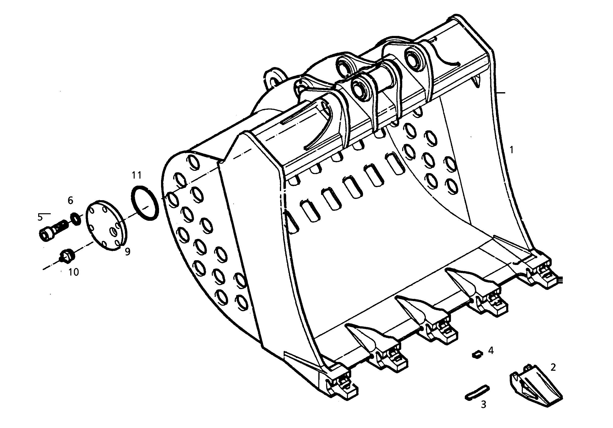 ЛОПАТА ОБРАТНАЯ 9384428 LIEBHERR