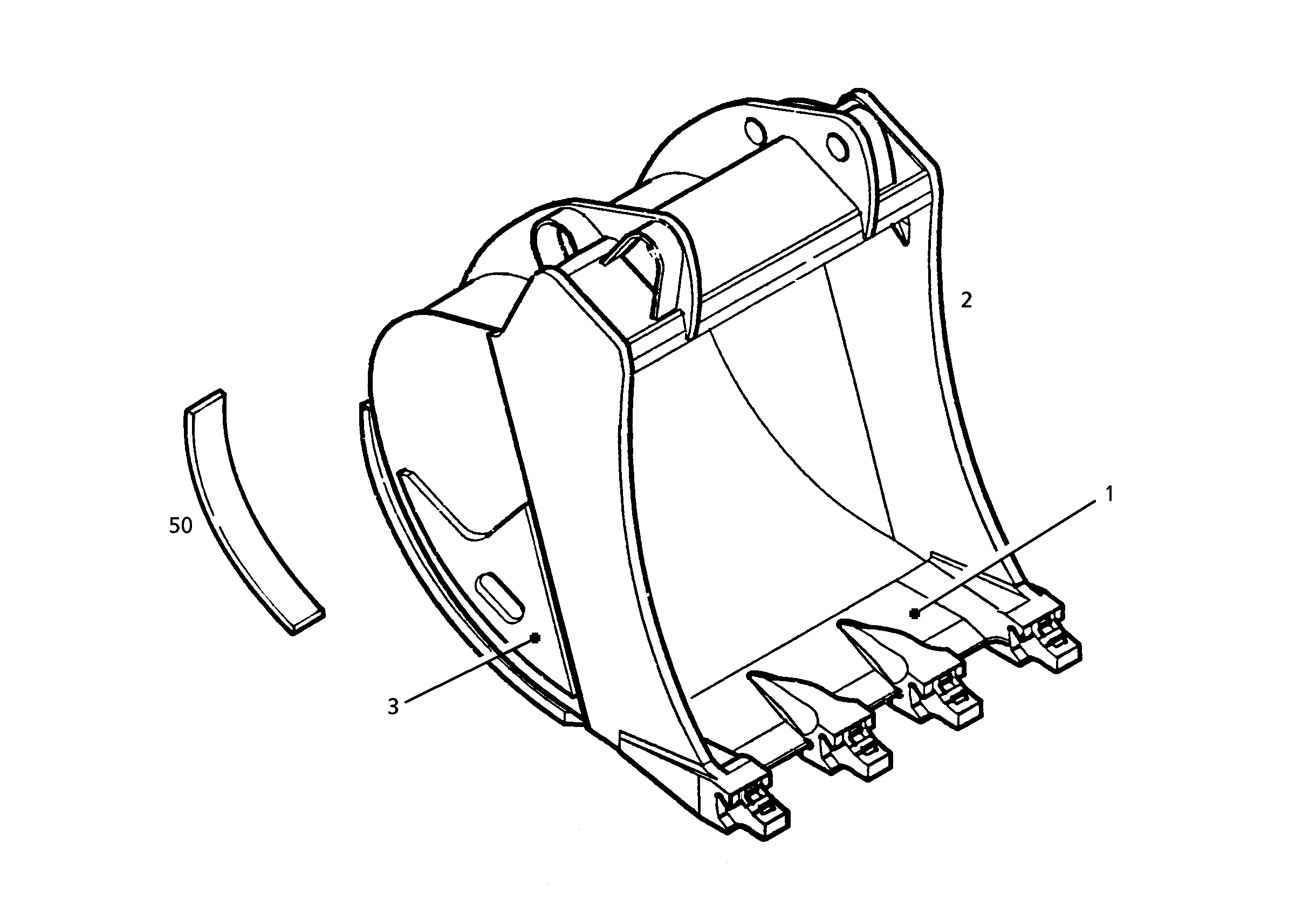 ЛОПАТА ОБРАТНАЯ 9769873 LIEBHERR