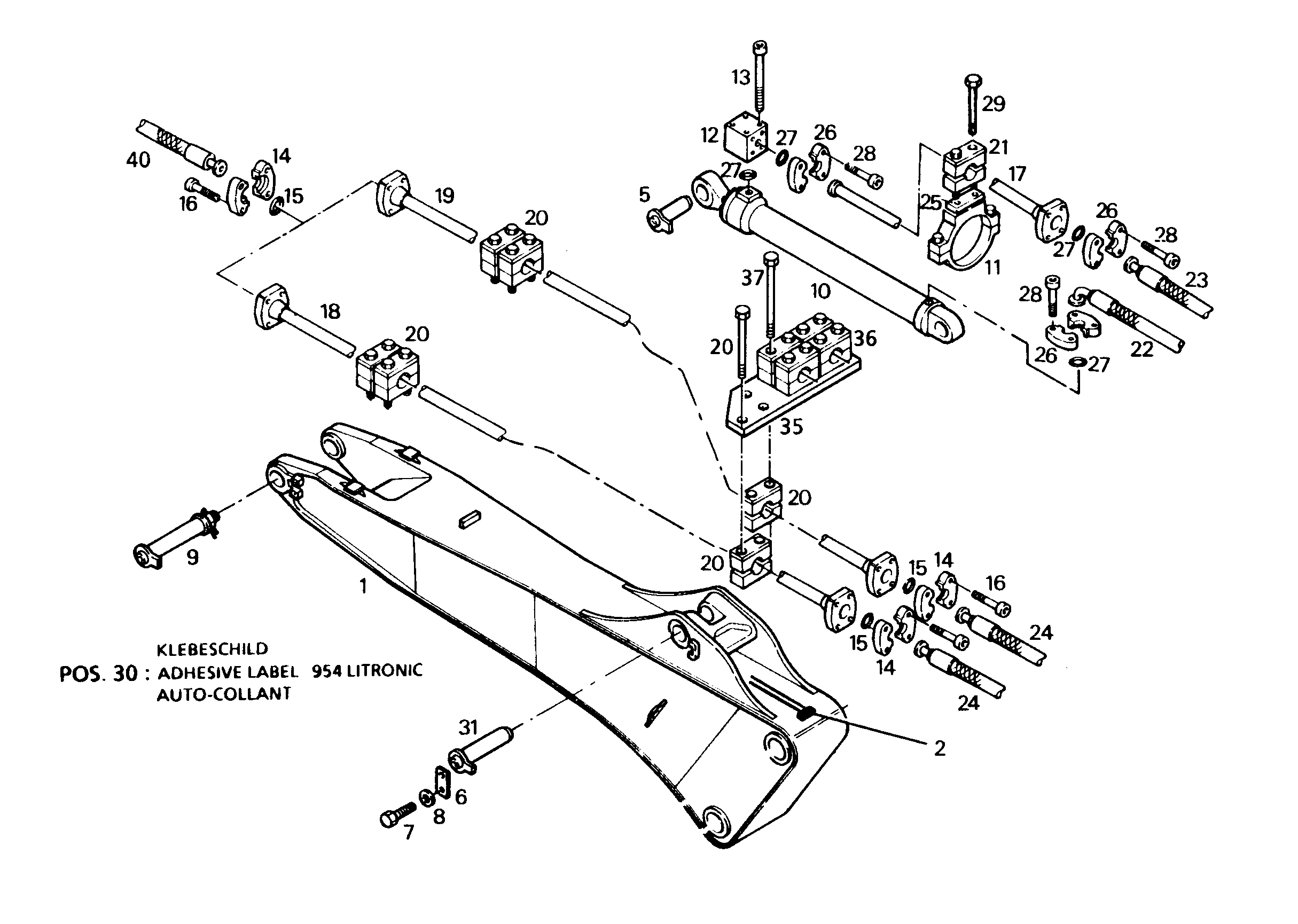 СМАЗОЧНЫЕ ЛИНИИ УСТАНОВКА 9754302 LIEBHERR