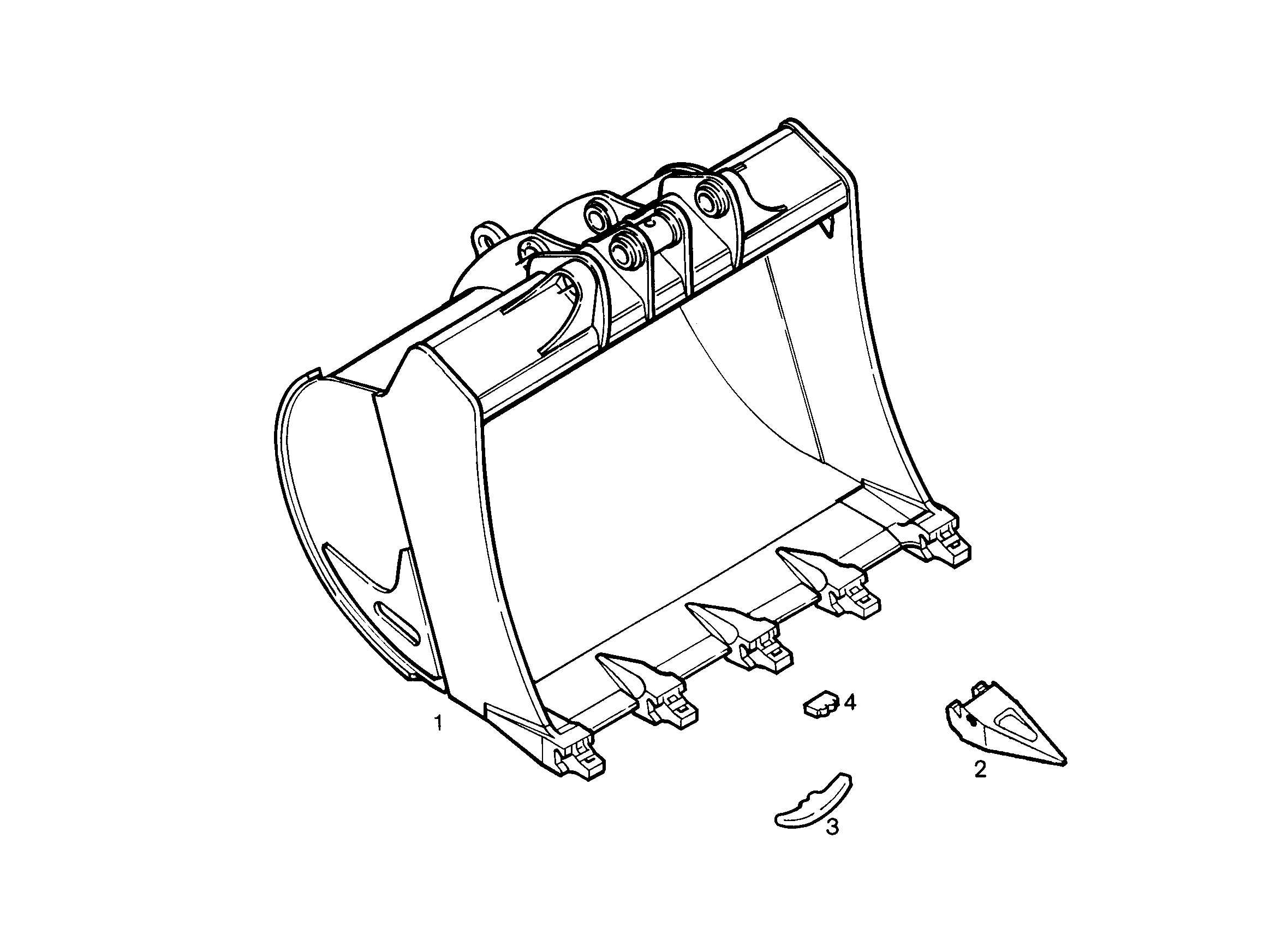 ЛОПАТА ОБРАТНАЯ HD 9754064 LIEBHERR