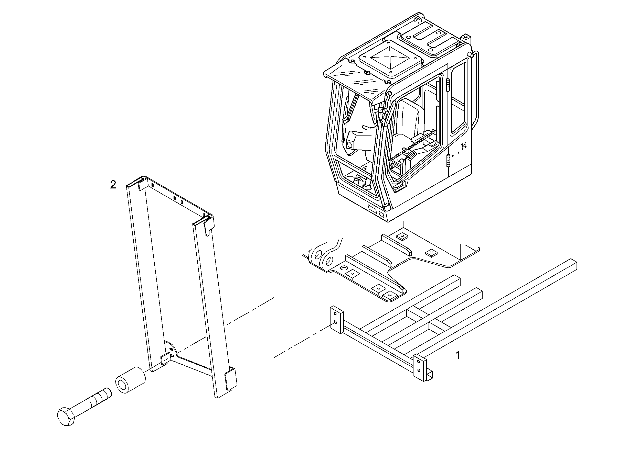КРЫША ЗАЩИТНАЯ - КРОНШТЕЙН 9387839 LIEBHERR