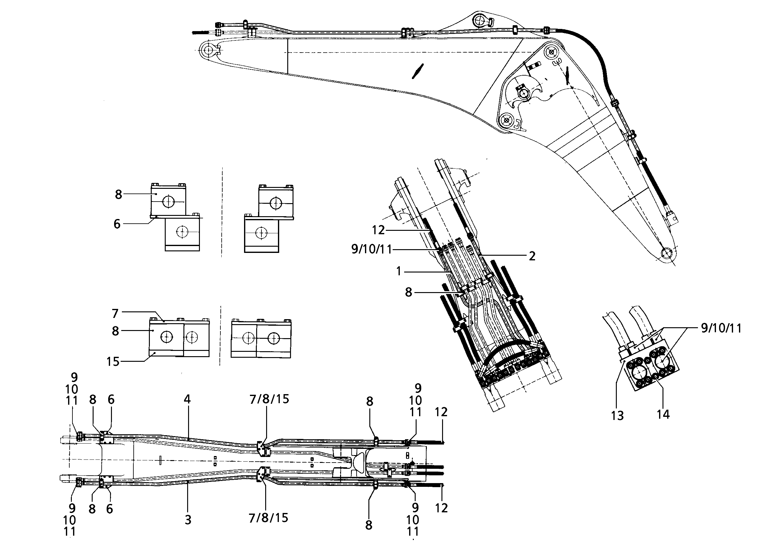 ТРУБА НАПОРНАЯ В СБОРЕ 9386302 LIEBHERR