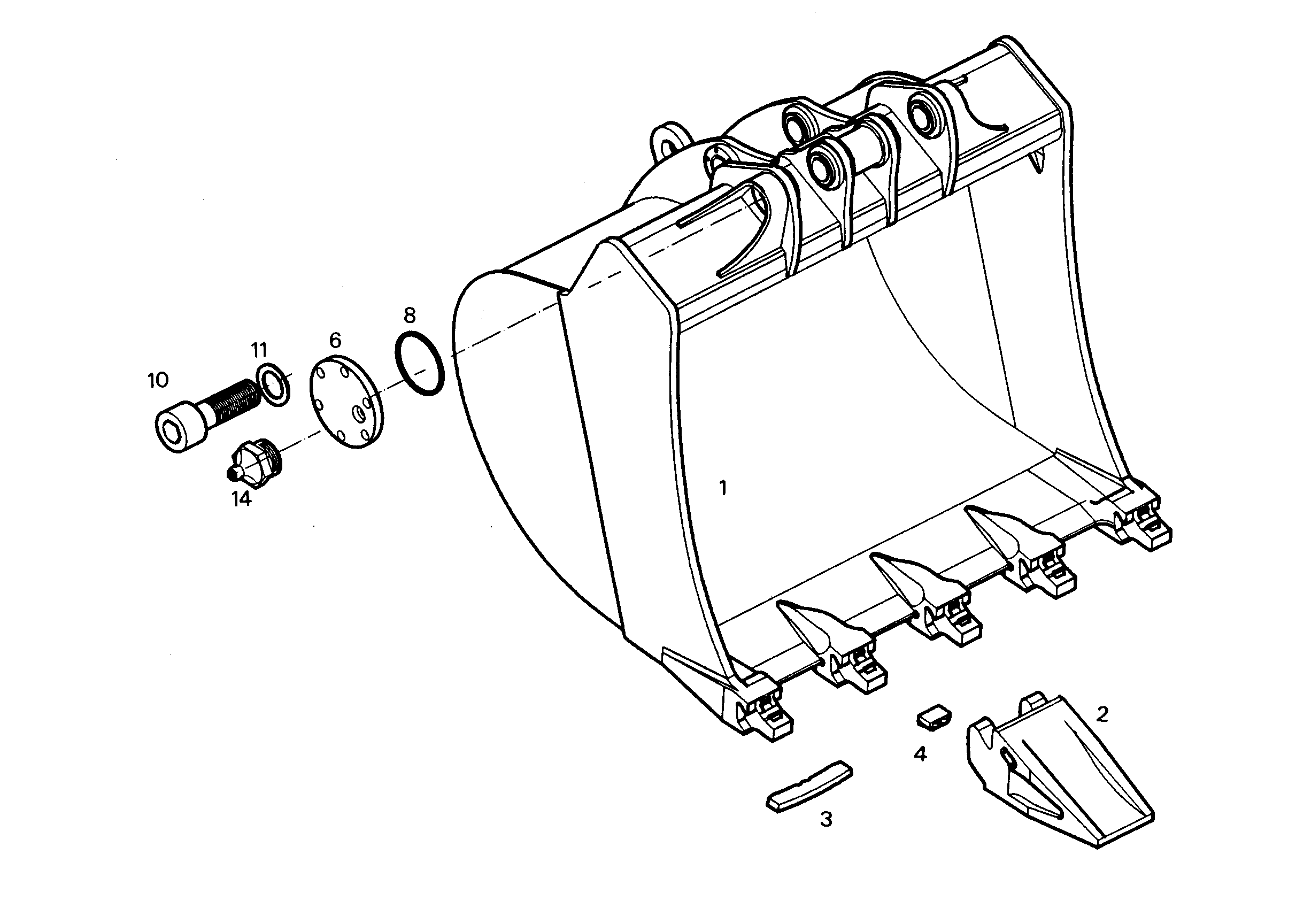 ЛОПАТА ОБРАТНАЯ 9752420 LIEBHERR