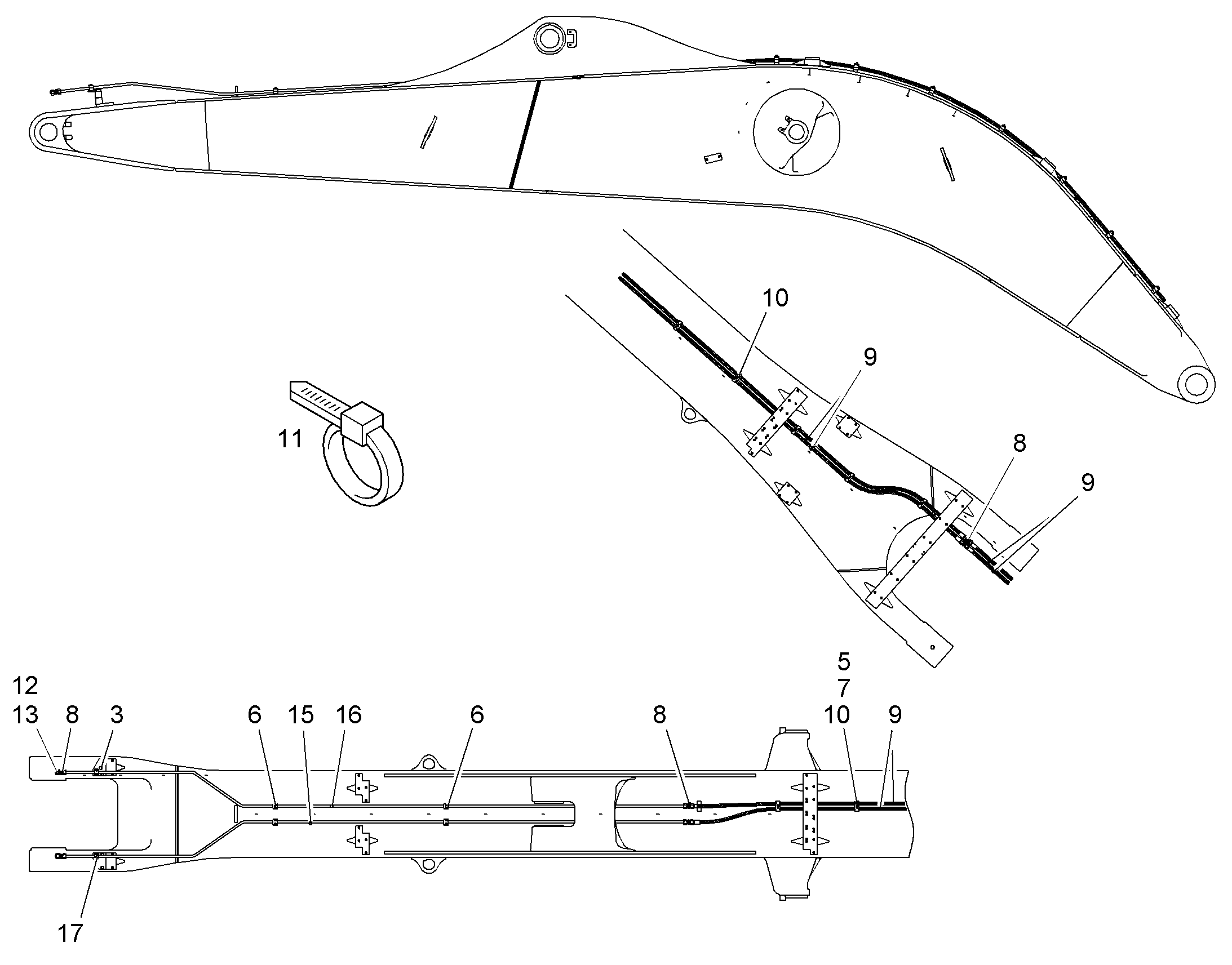 ШЛАНГ 12X3900 10001028 LIEBHERR
