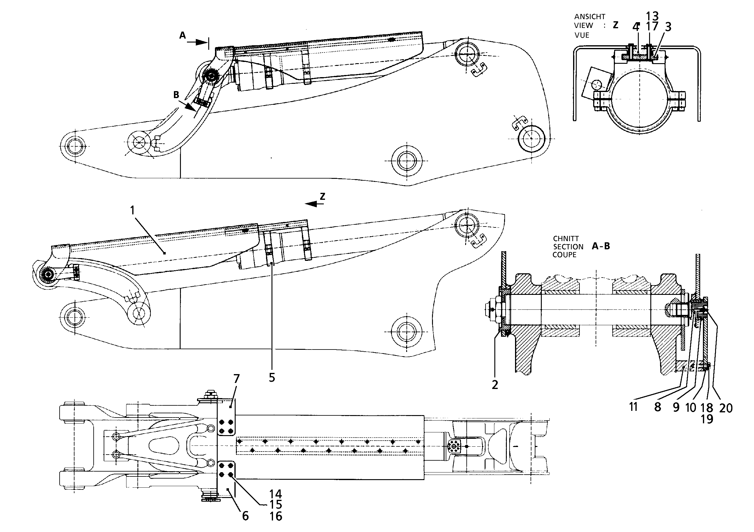 ПОВОДОК СПРАВА 9387689 LIEBHERR