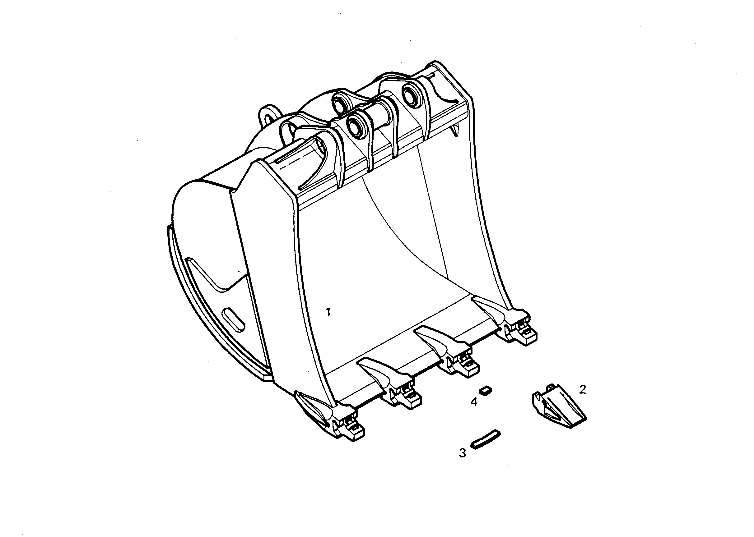 ЛОПАТА ОБРАТНАЯ HDV 9753814 LIEBHERR