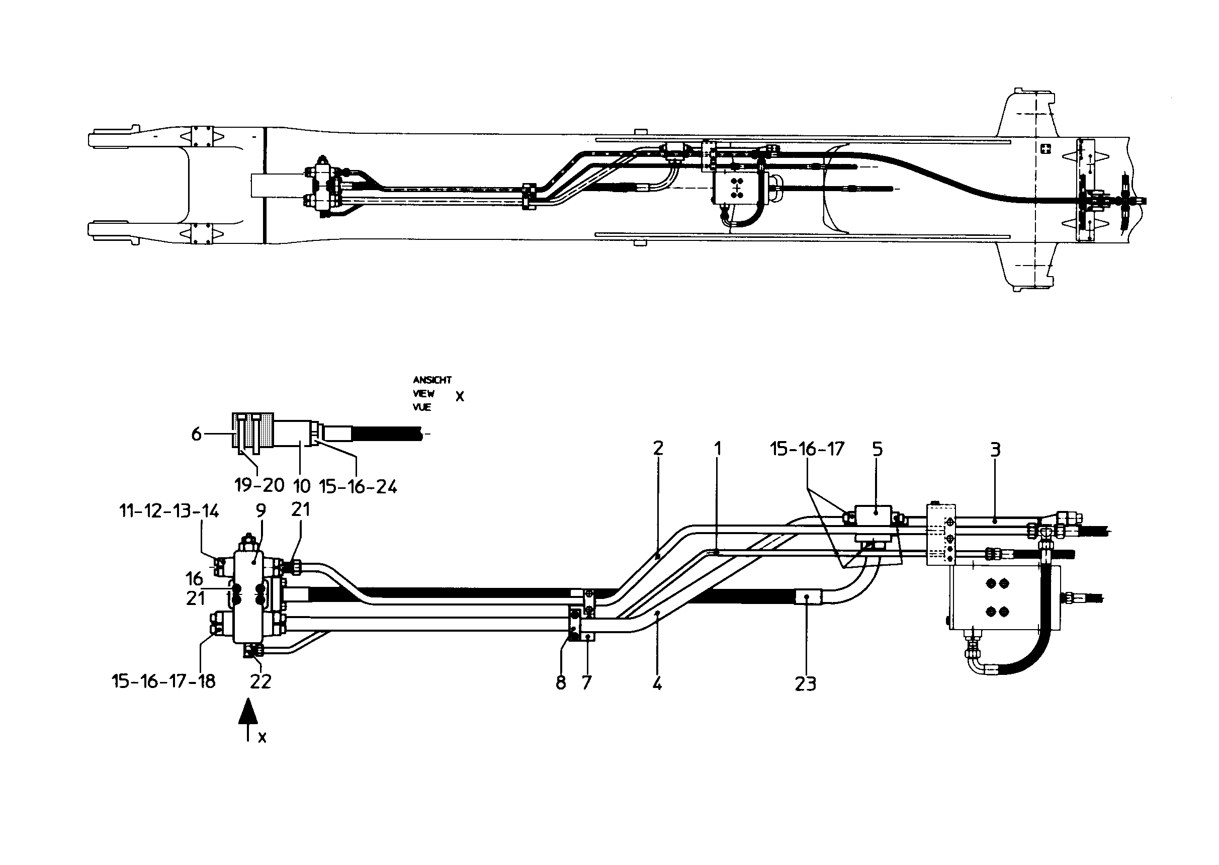 ХОМУТ ТРУБЫ (В СБОРЕ) 9387738 LIEBHERR