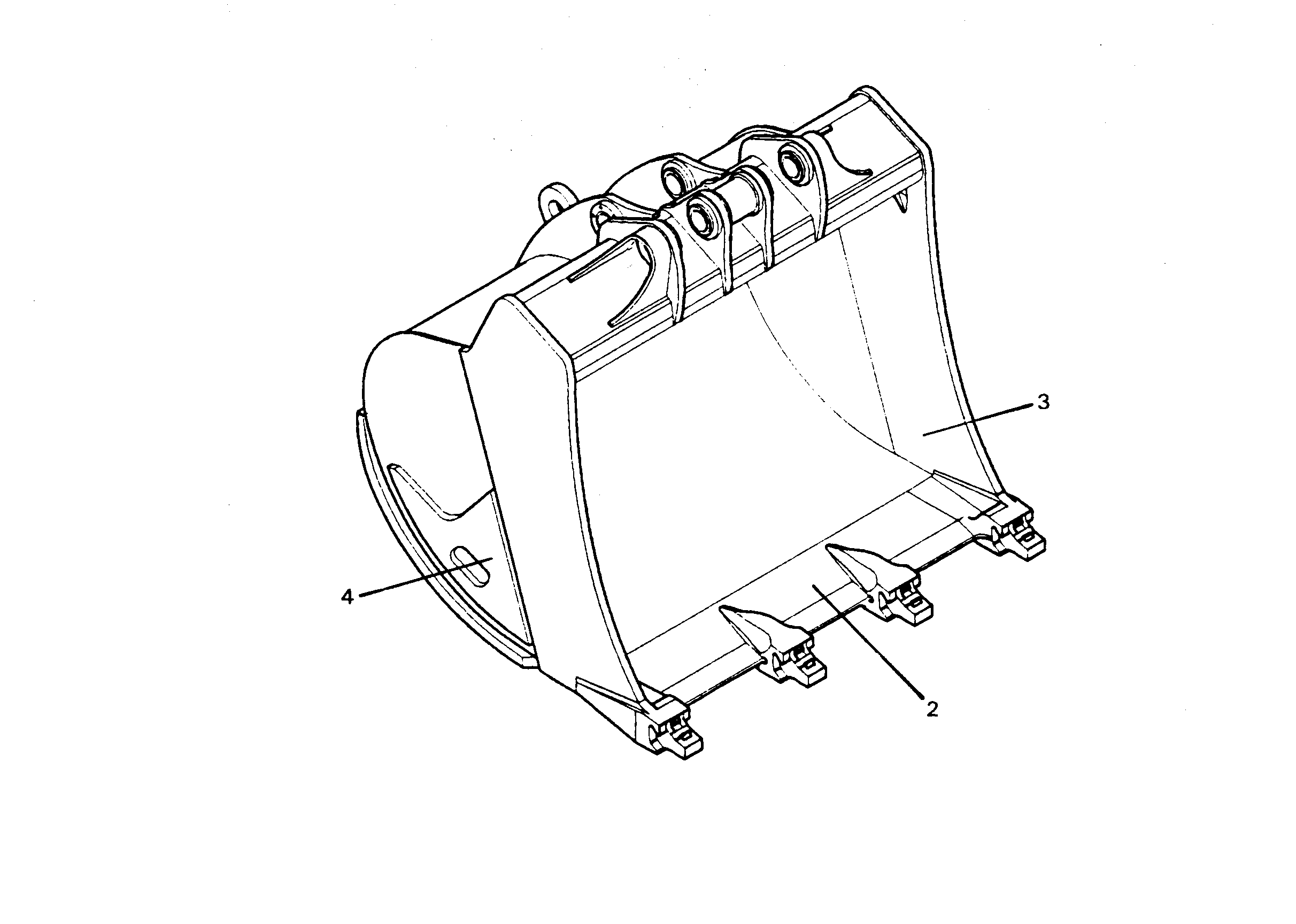 ЛОПАТА ОБРАТНАЯ 9754119 LIEBHERR