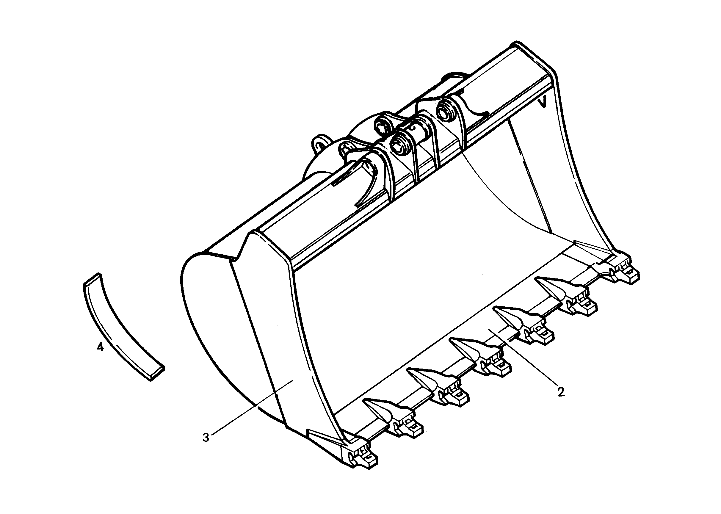 ЛОПАТА ОБРАТНАЯ 9376332 LIEBHERR