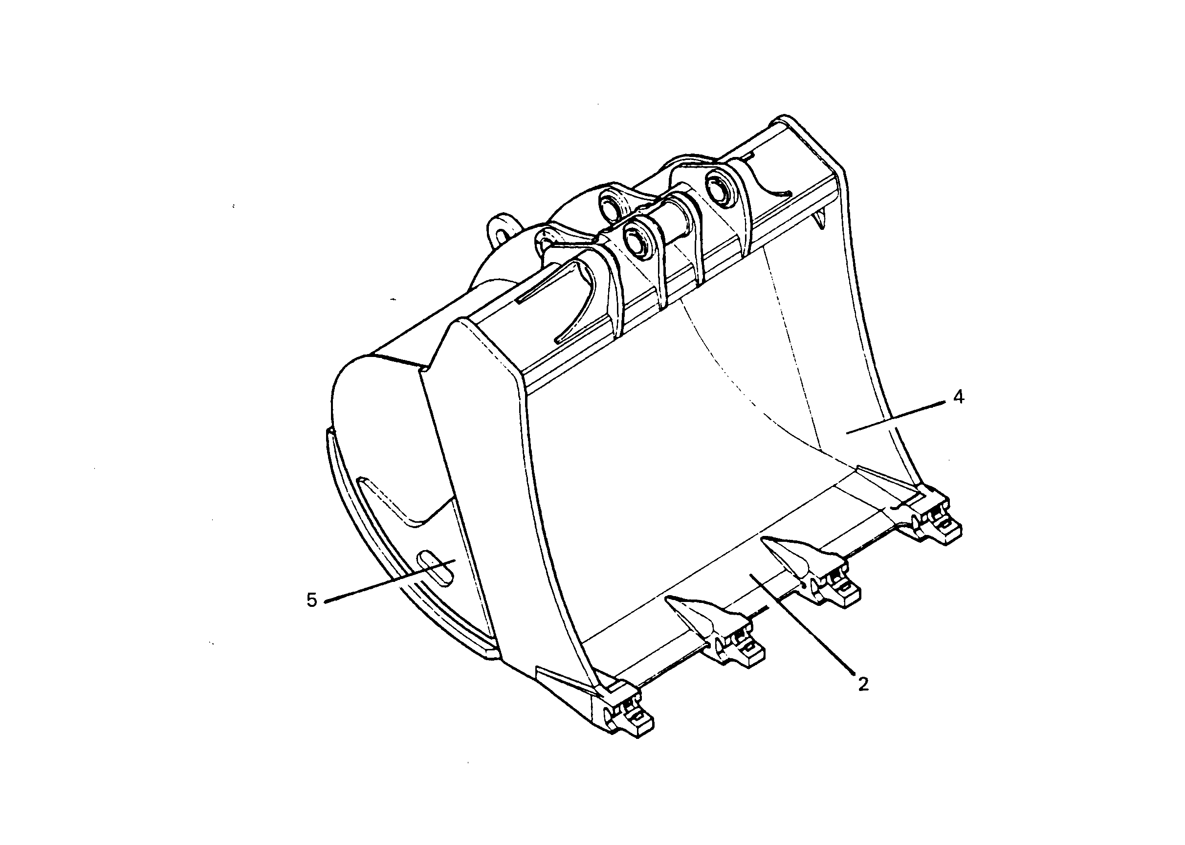 ЛОПАТА ОБРАТНАЯ 9754107 LIEBHERR