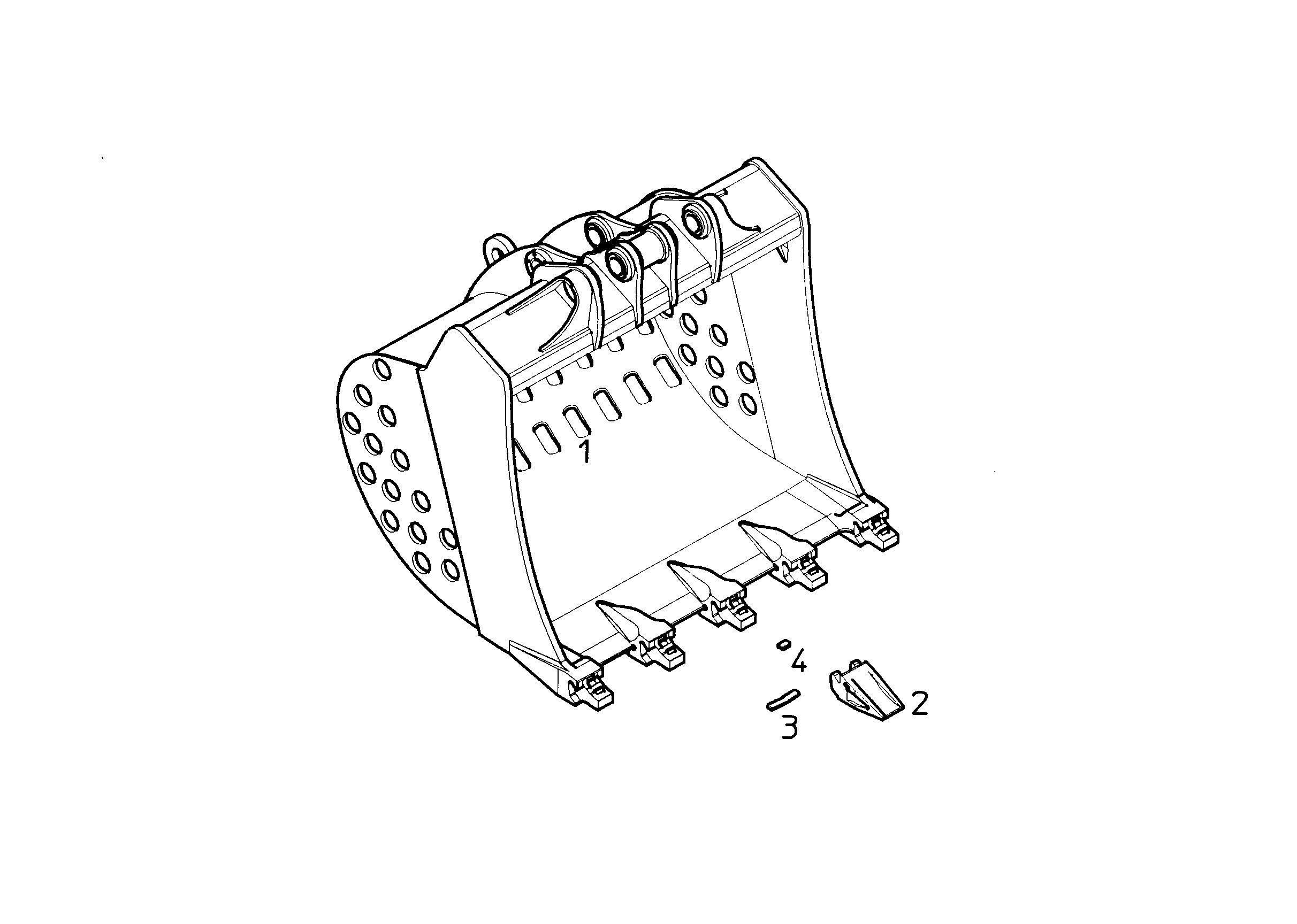 ЛОПАТА ОБРАТНАЯ 9754887 LIEBHERR