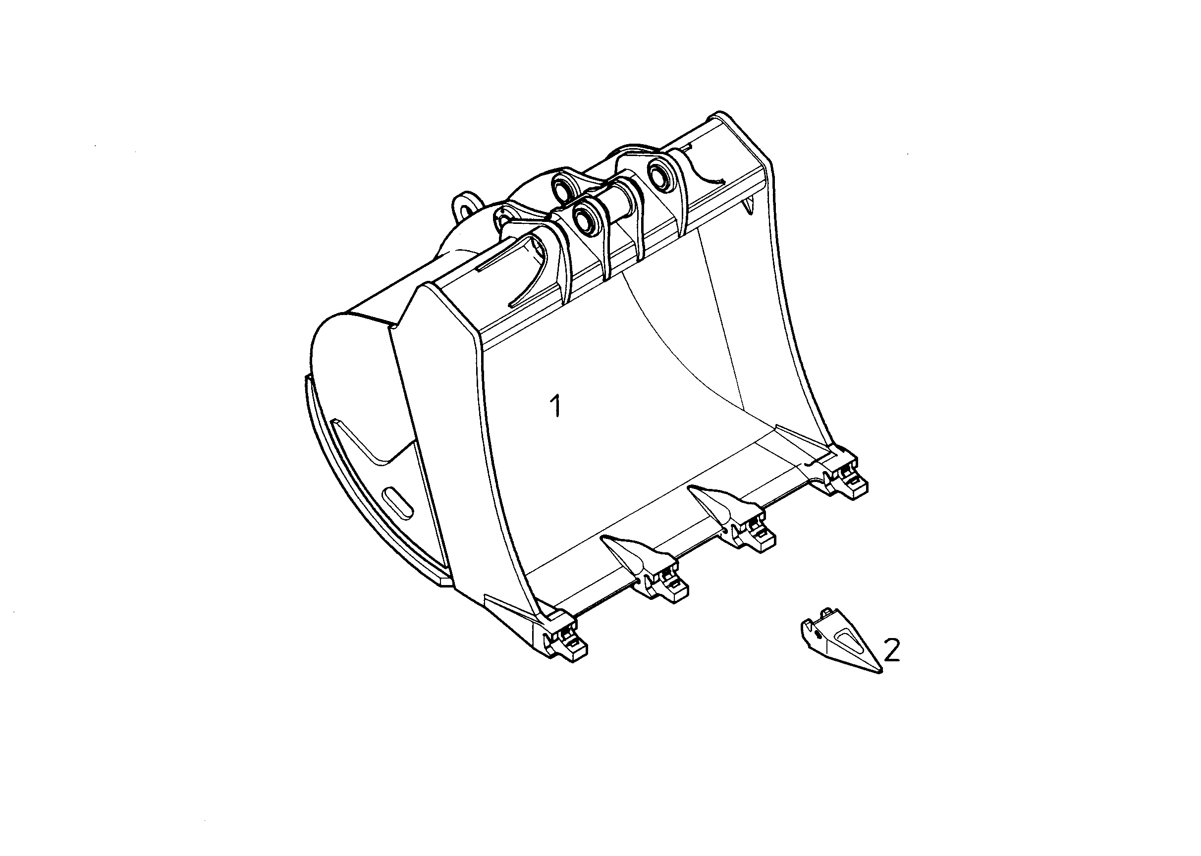 ЛОПАТА ОБРАТНАЯ HD 9765634 LIEBHERR