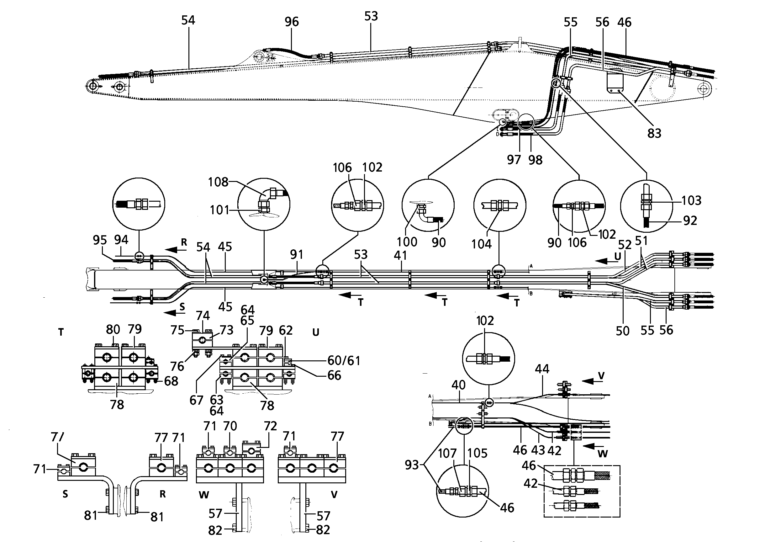 ШЛАНГ 25X1370 5609751 LIEBHERR