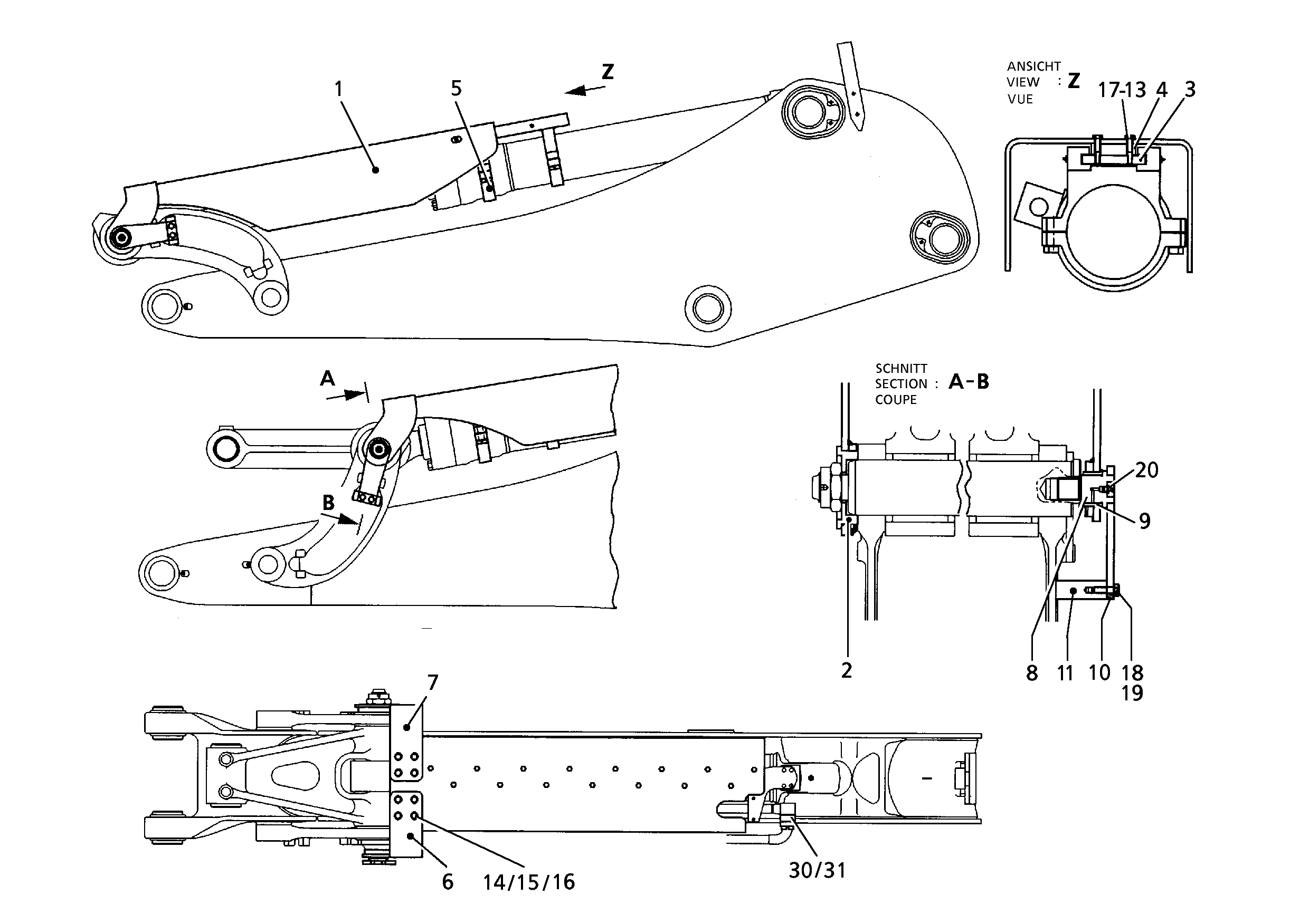 ПОВОДОК СЛЕВА 9385473 LIEBHERR