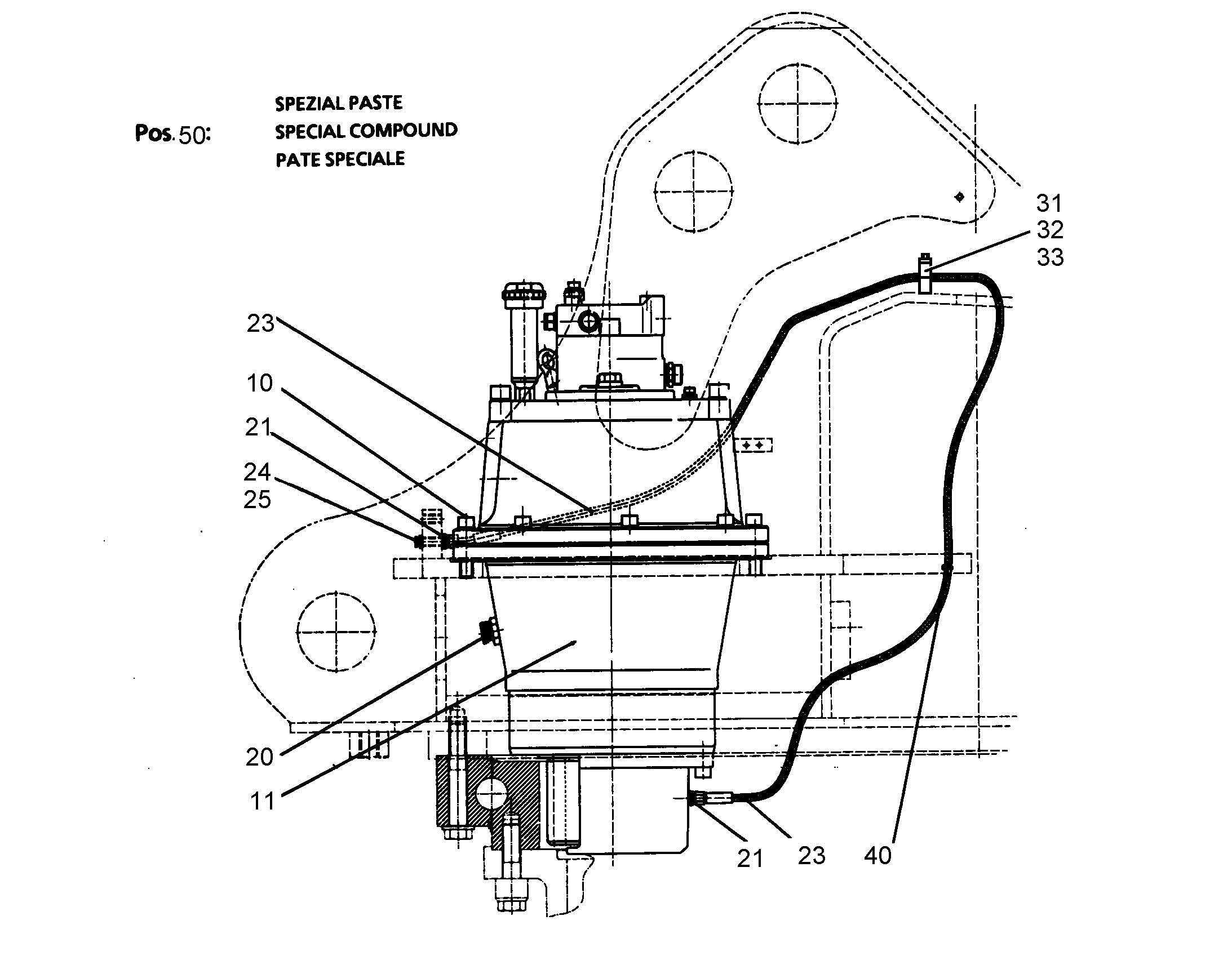 МЕХАНИЗМ ПОВОРОТА, КОМПЛЕКТ 9381916 LIEBHERR