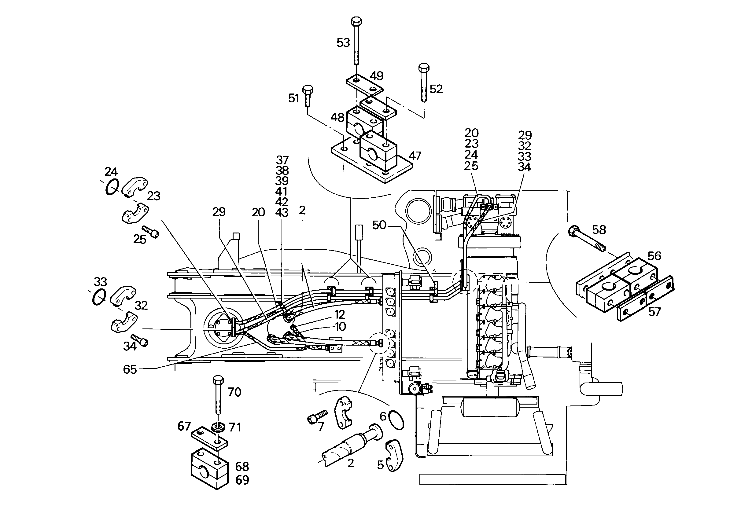 КЛЕММА ПОЛОВИННАЯ DIN 3015-3 PA SW 7368510 LIEBHERR