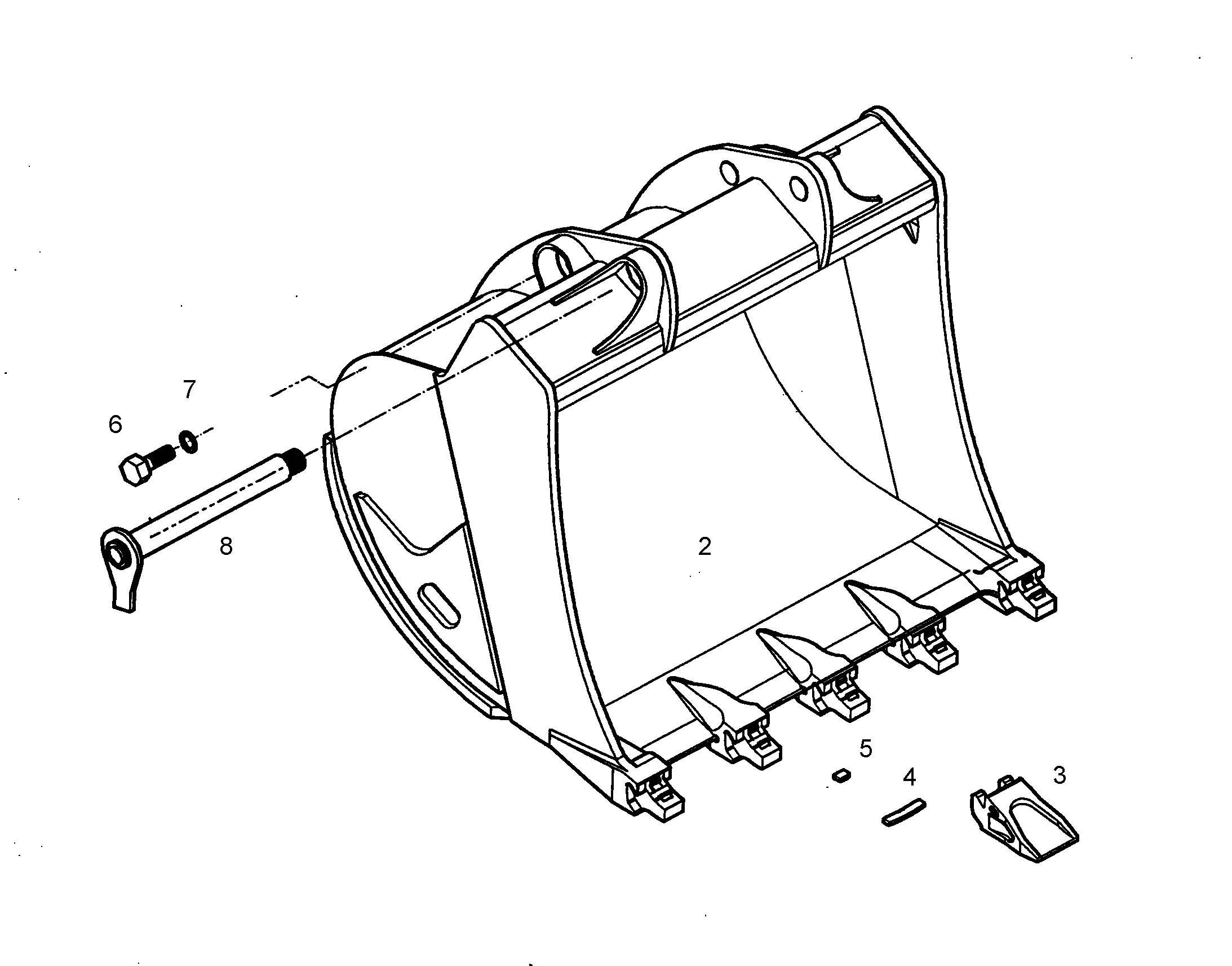 ЛОПАТА ОБРАТНАЯ HD 9759376 LIEBHERR