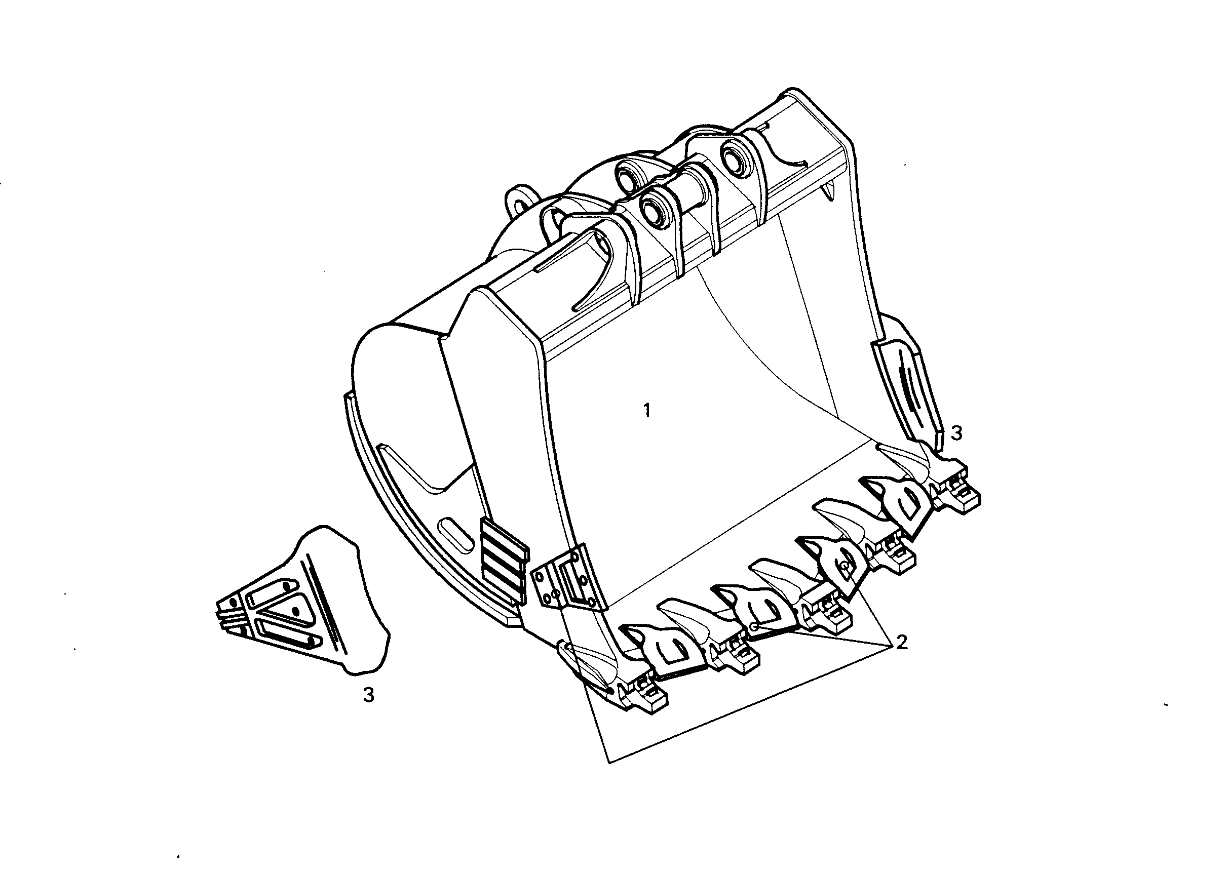 ЛОПАТА ОБРАТНАЯ HDV 9759704 LIEBHERR