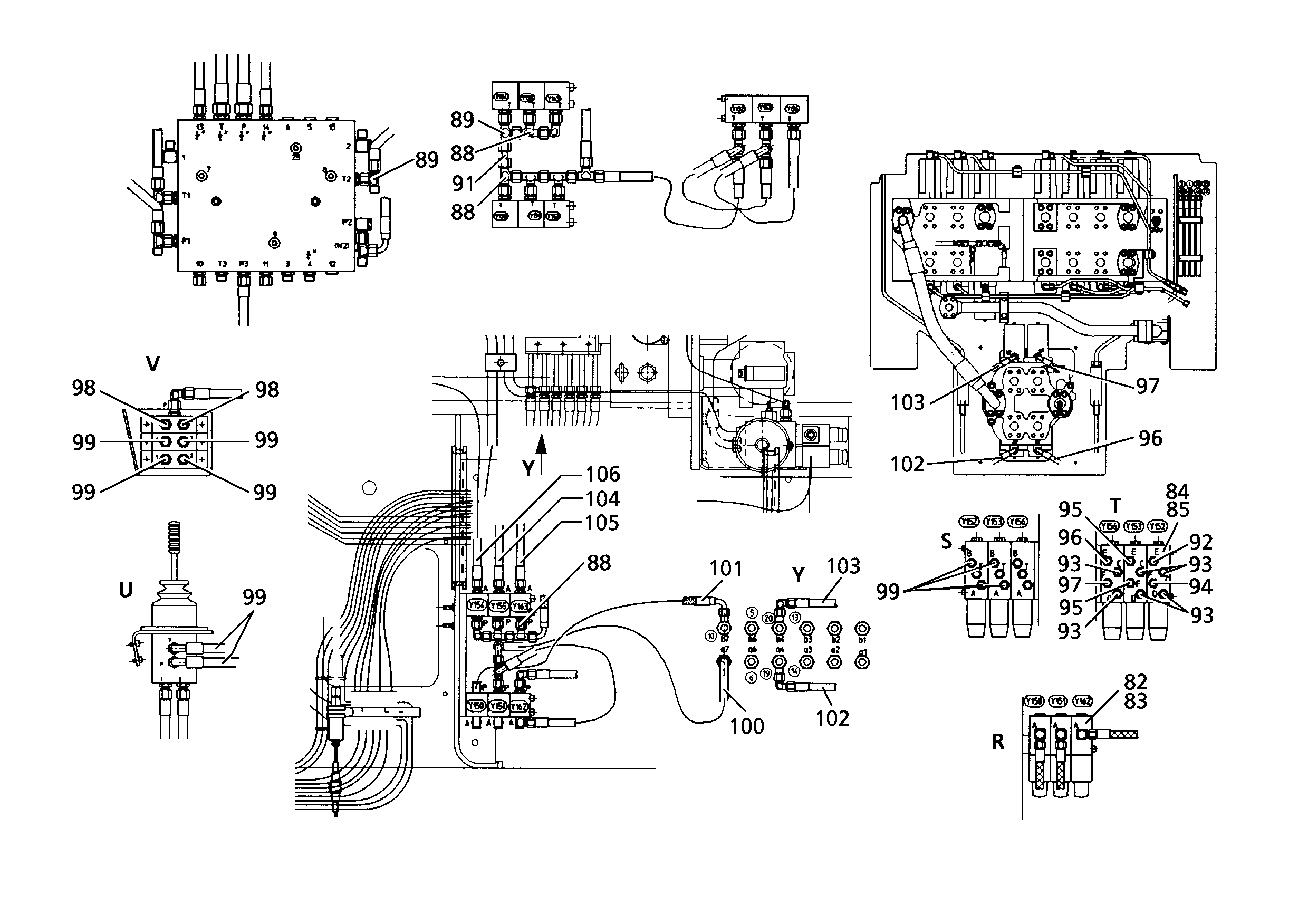 ШЛАНГ УПРАВЛЕНИЯ 8X1600 5610366 LIEBHERR