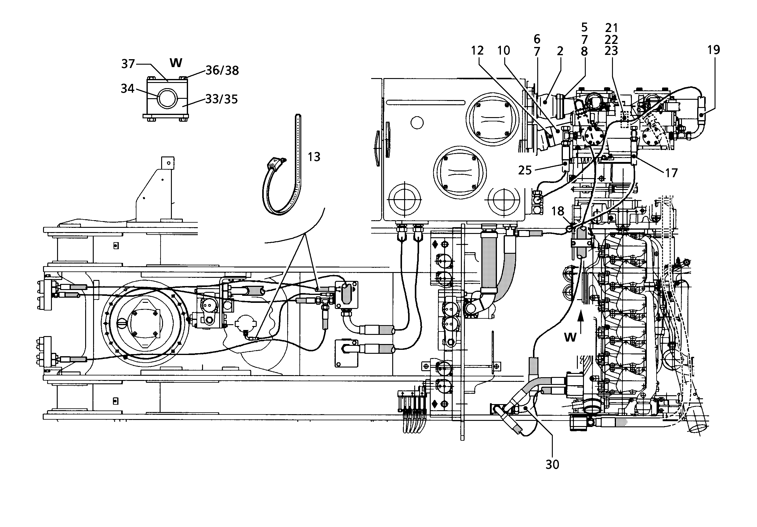 ШЛАНГ 25X1430 5610088 LIEBHERR