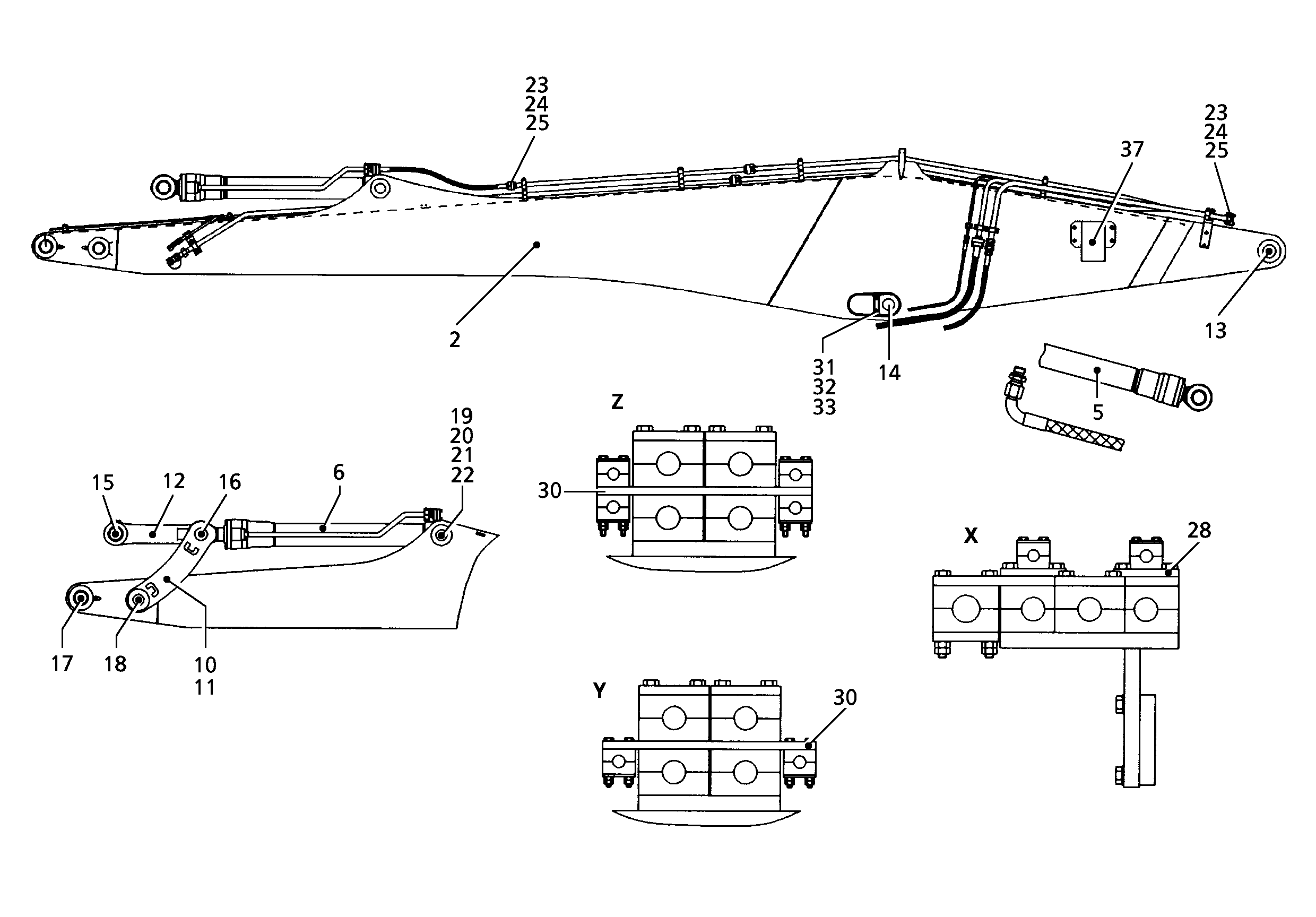 ГИДР.ЦИЛИНДР С РАСПРЕДЕЛИТЕЛЕМ 9387030 LIEBHERR