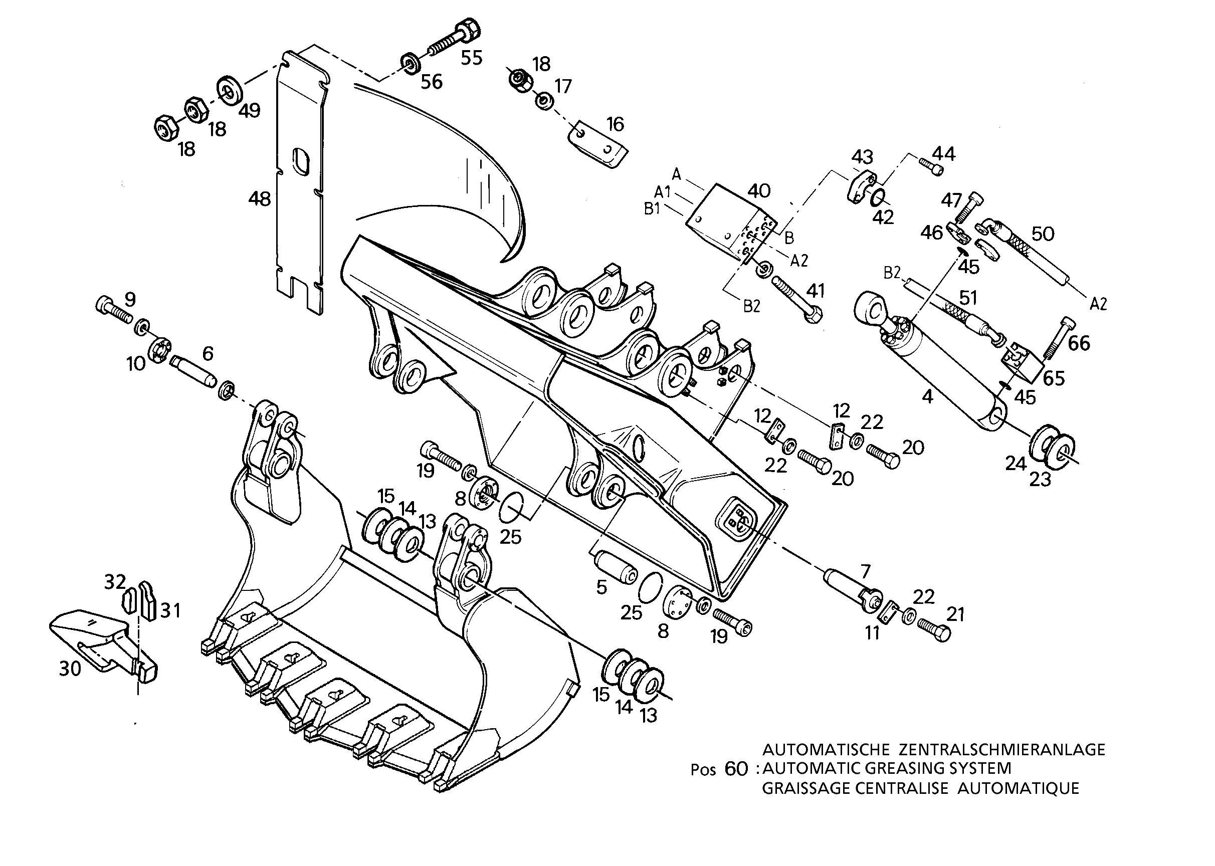 КРЕПЛЕНИЕ СТАЛЬНЫМ КЛИНОМ 5611823 LIEBHERR
