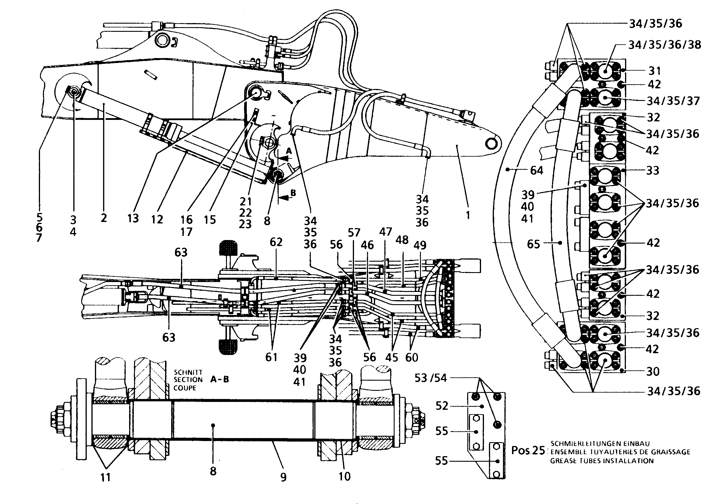 СМАЗОЧНЫЕ ЛИНИИ УСТАНОВКА 9383169 LIEBHERR