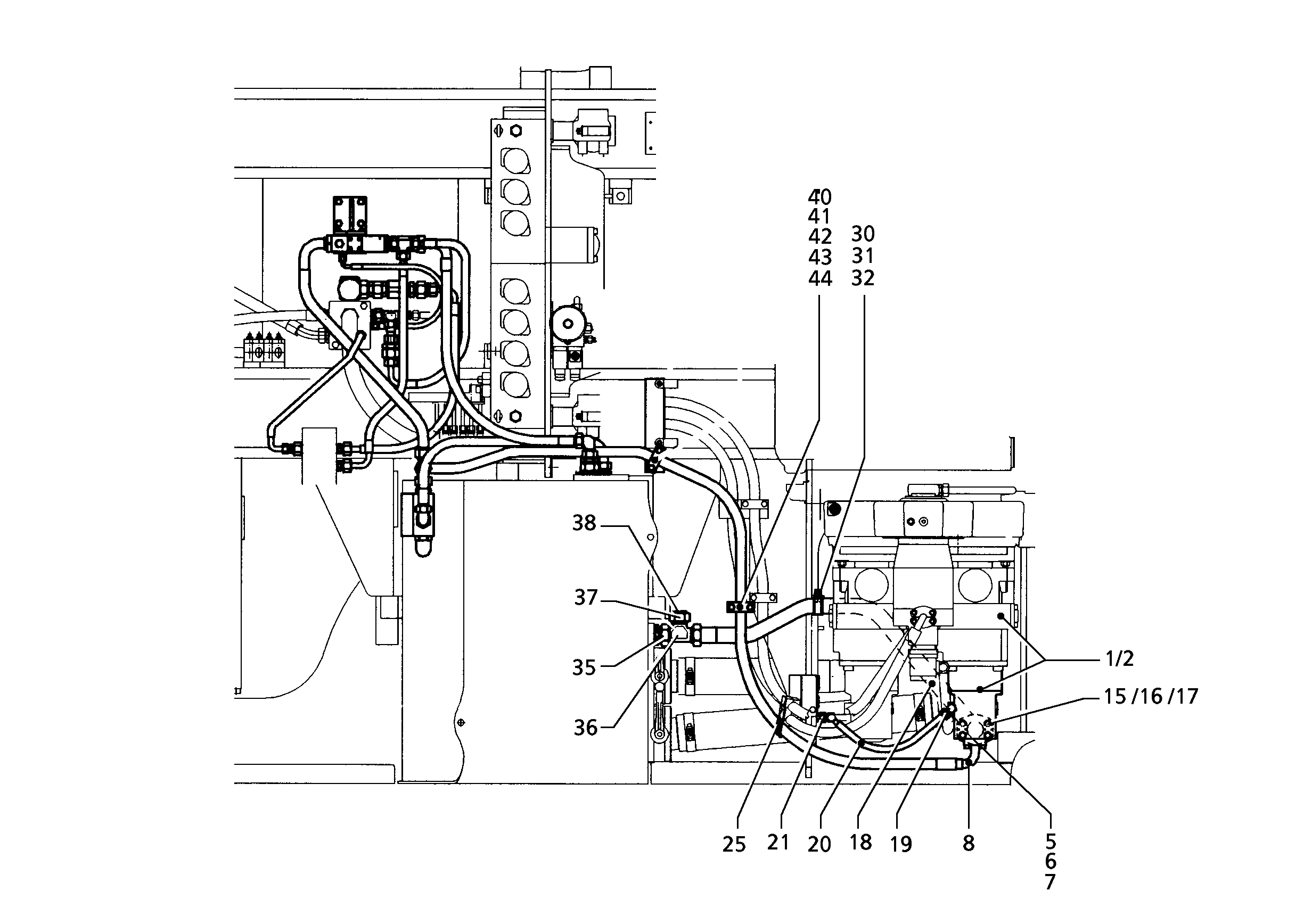ШЛАНГ 20X3000 10000847 LIEBHERR