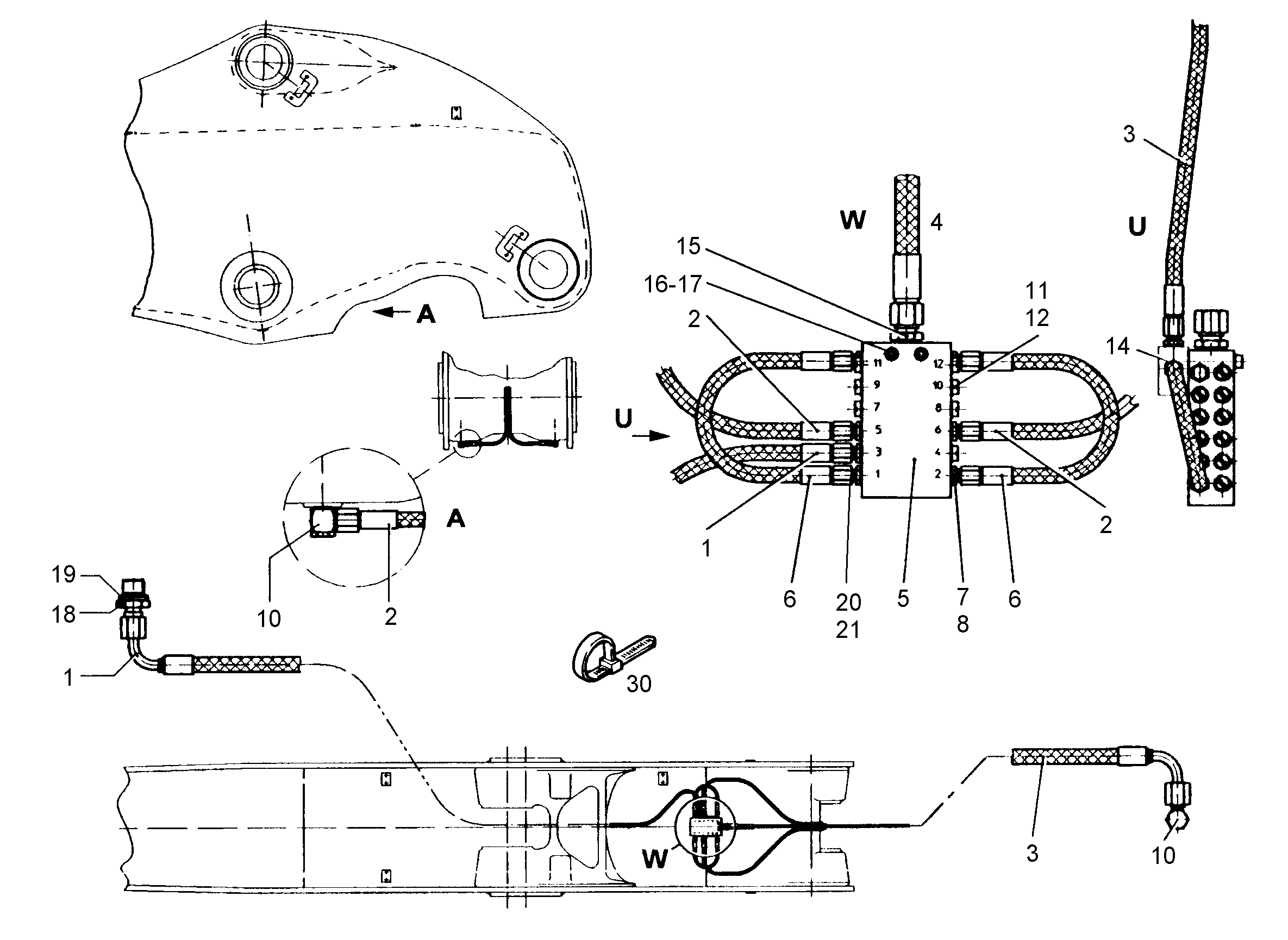 ШЛАНГ 5X800 9390094 LIEBHERR