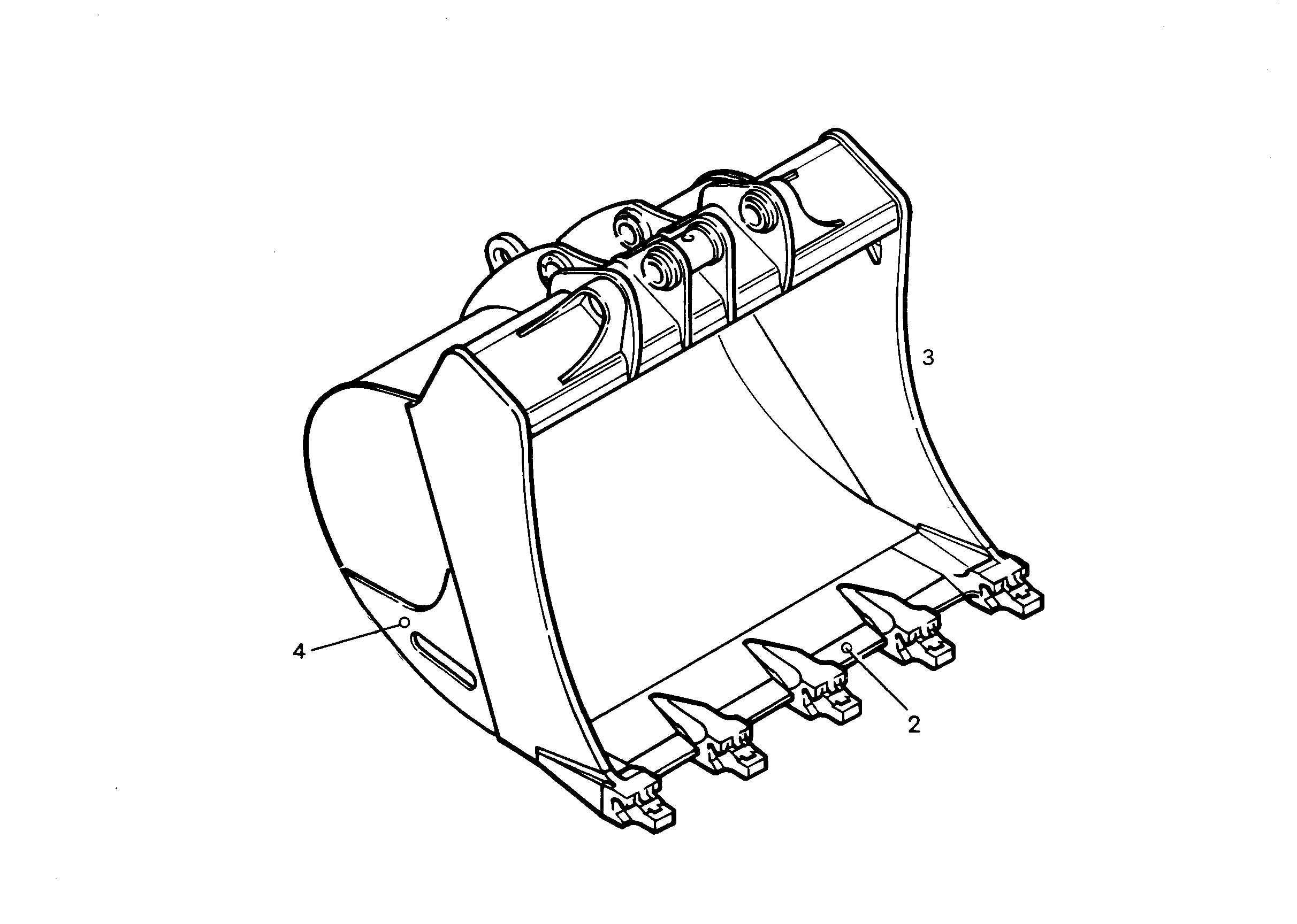 ЛОПАТА ОБРАТНАЯ 9754017 LIEBHERR