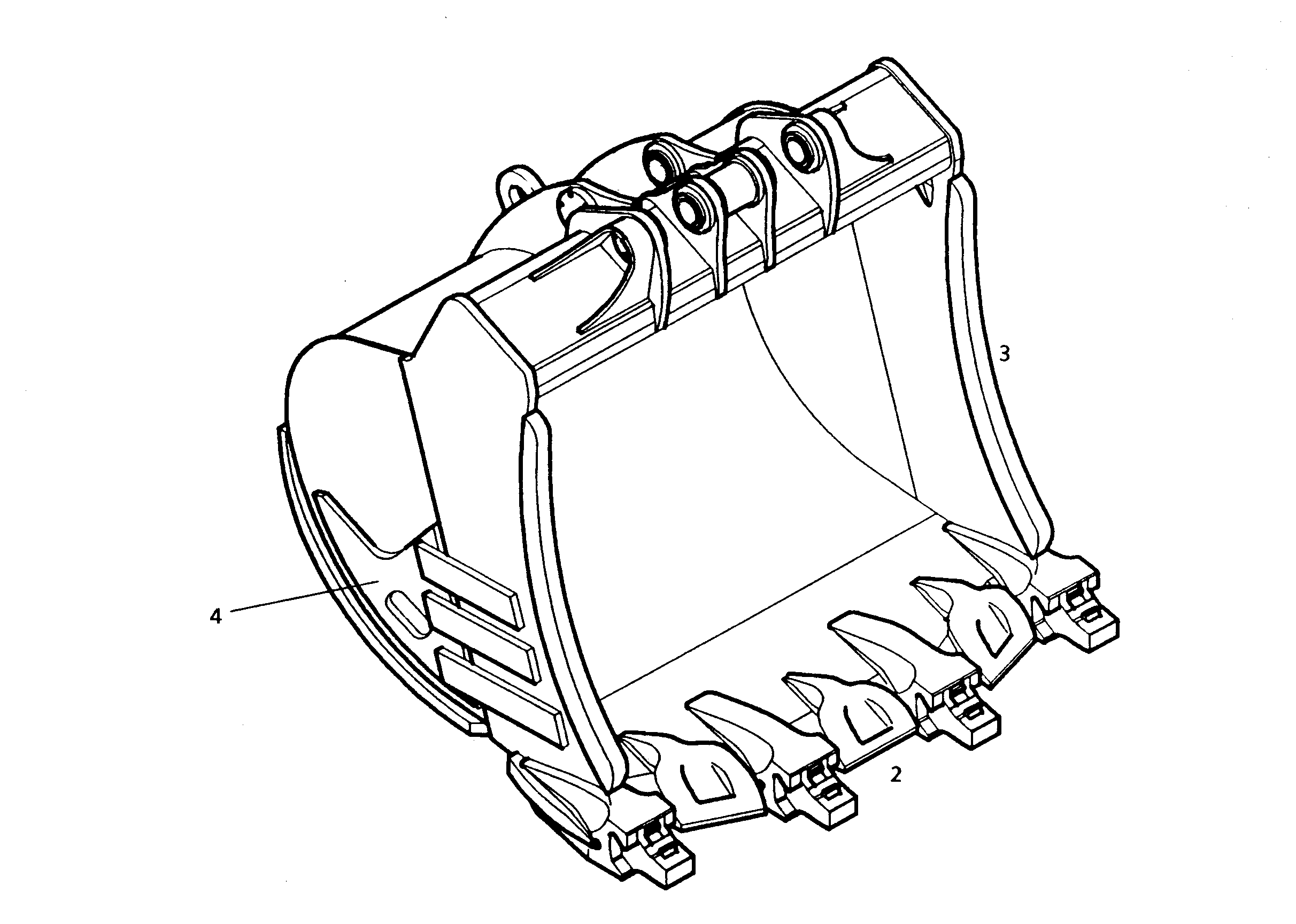 ЛОПАТА ОБРАТНАЯ 9759772 LIEBHERR