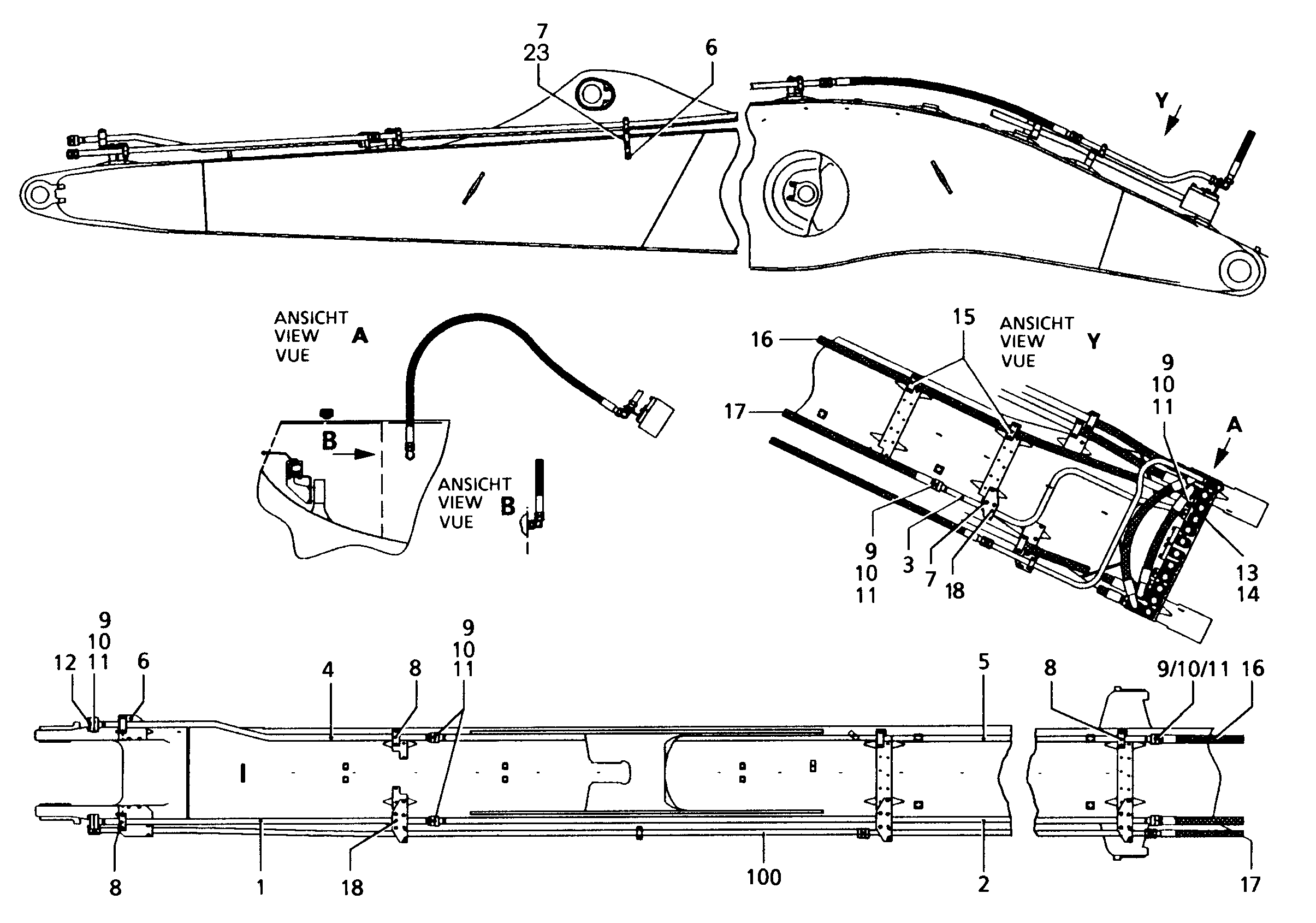 ЛИНИЯ ДОПОЛНИТЕЛЬНАЯ ОБР. ЛЕВ. 9682192 LIEBHERR