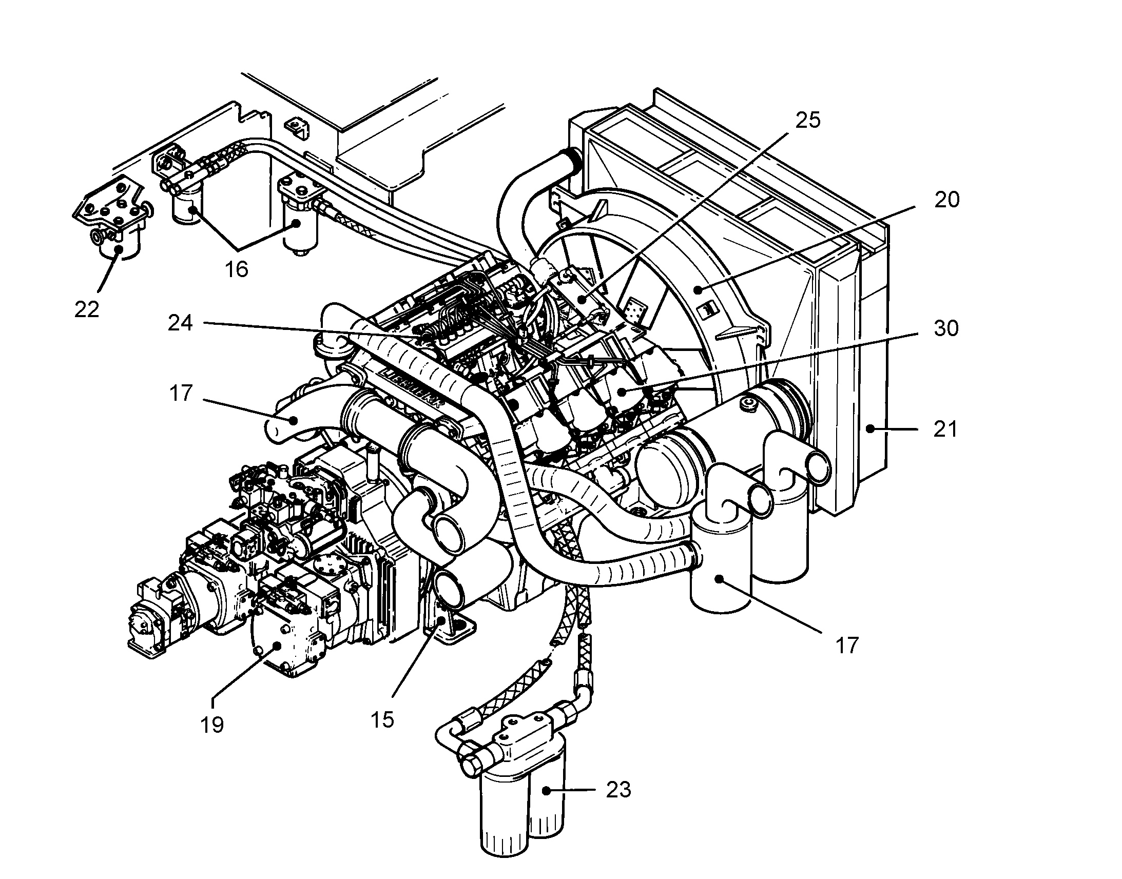 НАСОСЫ И СОЕДИНЕНИЯ 9752324 LIEBHERR