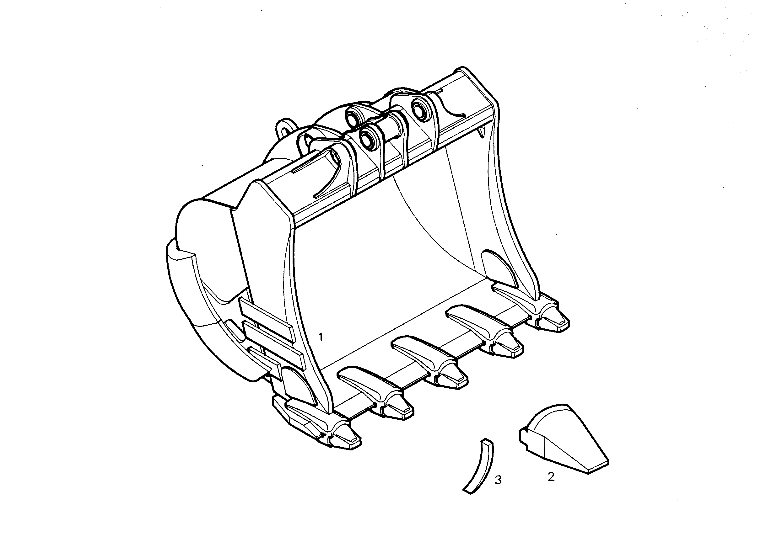 ЛОПАТА ОБРАТНАЯ HDV 9681885 LIEBHERR