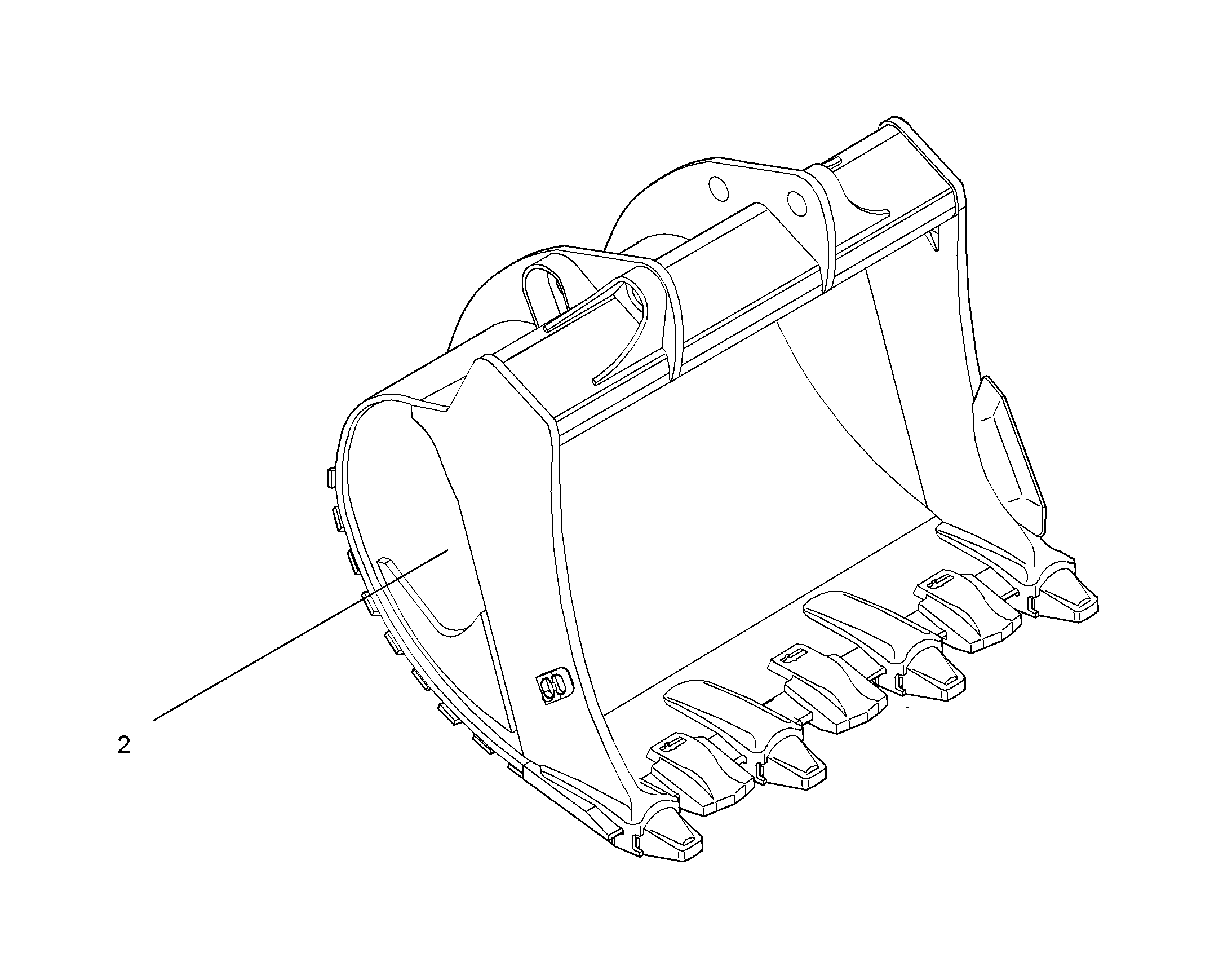 ЛОПАТА ОБРАТНАЯ HDV 10052683 LIEBHERR