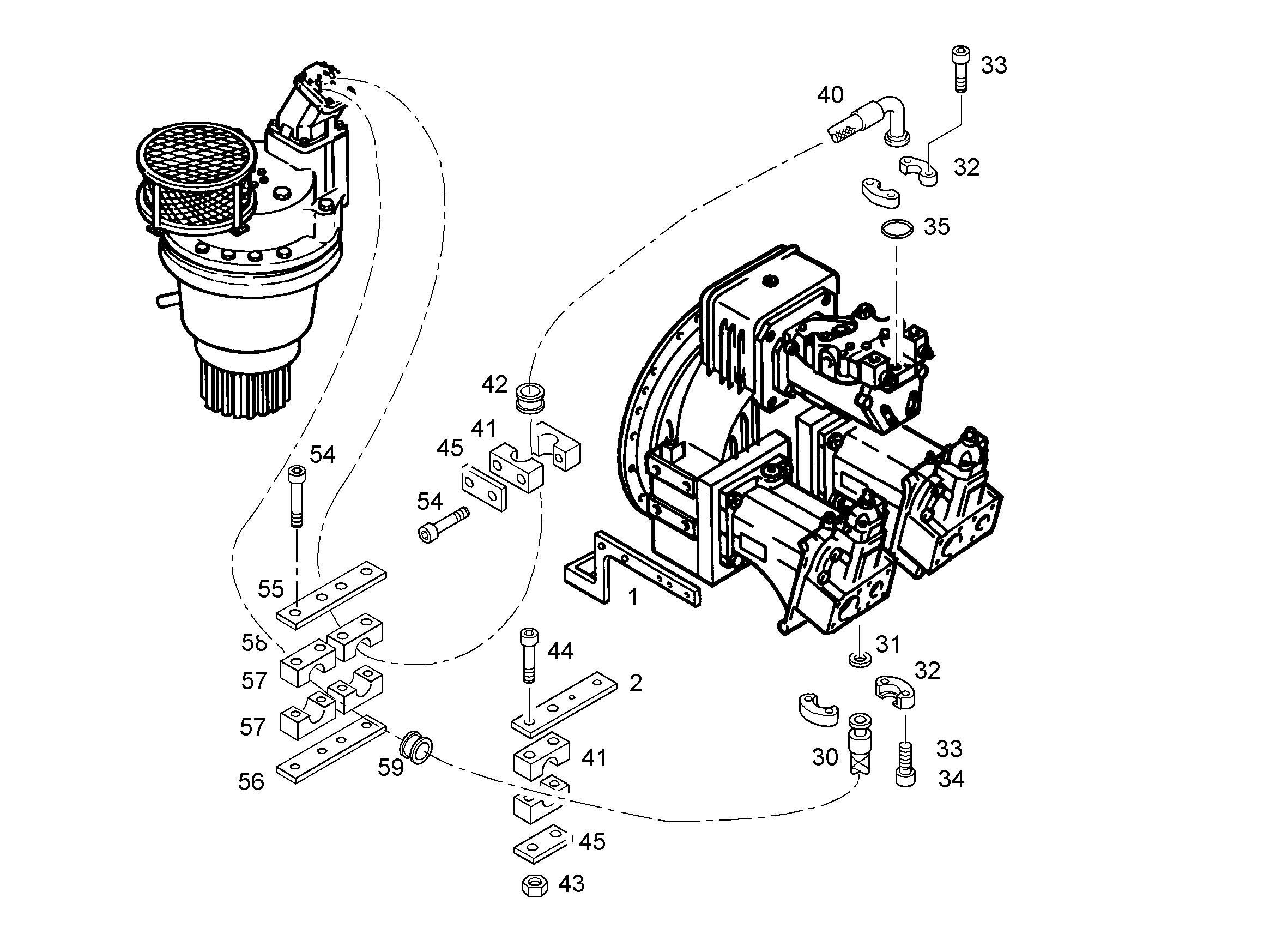 ШЕСТИГРАННАЯ ГАЙКА M10X1 4119131 LIEBHERR