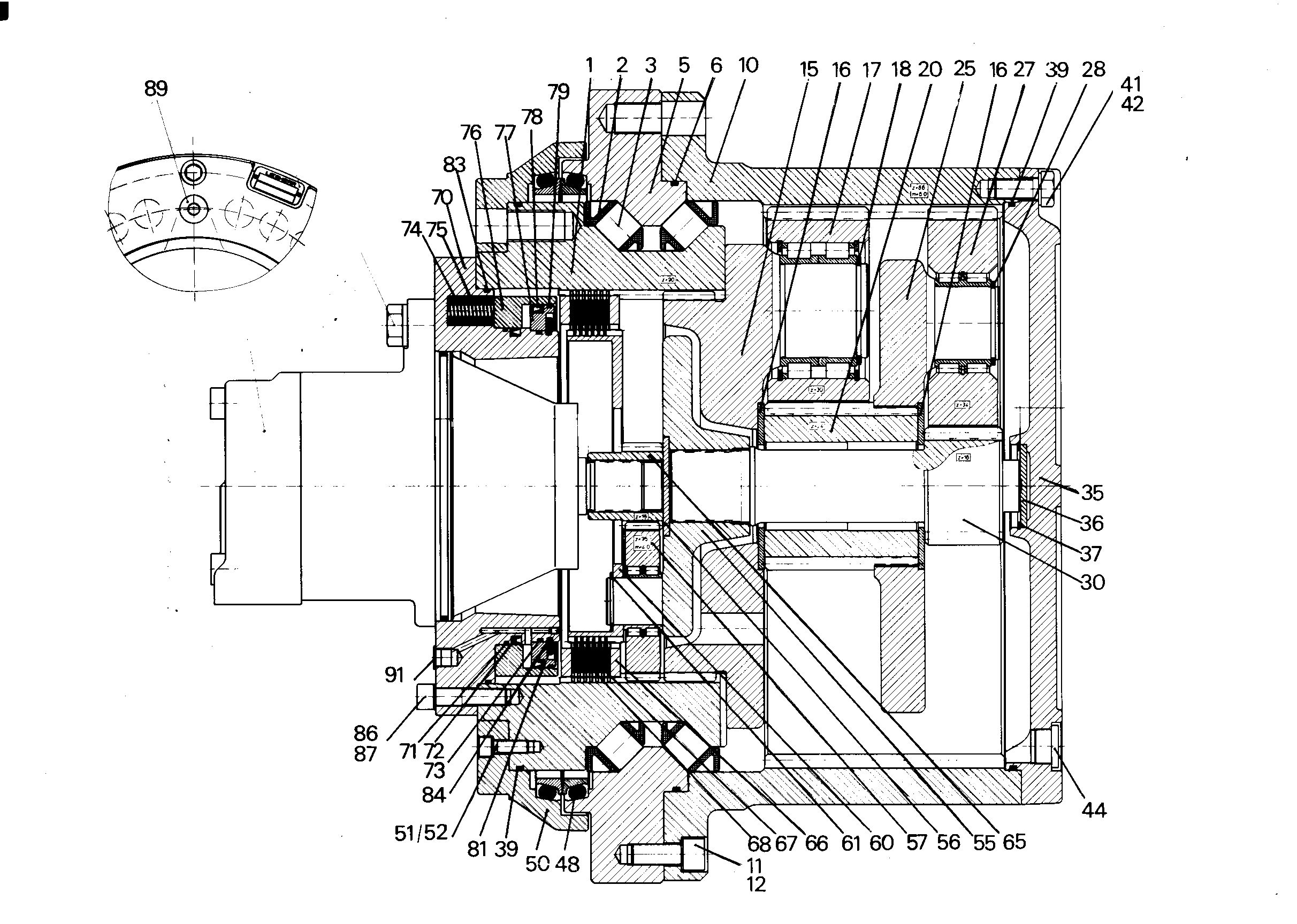 УПЛОТНЕНИЕ С КОНТАКТНЫМИ КОЛЬЦ 559X590X50 761024603 LIEBHERR