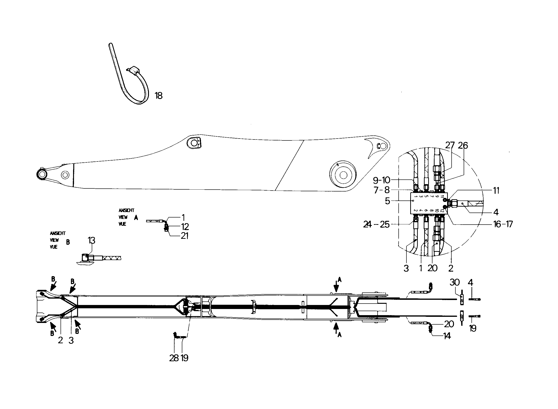 ШЛАНГ МАСЛЯНЫЙ 8X8100 5612820 LIEBHERR