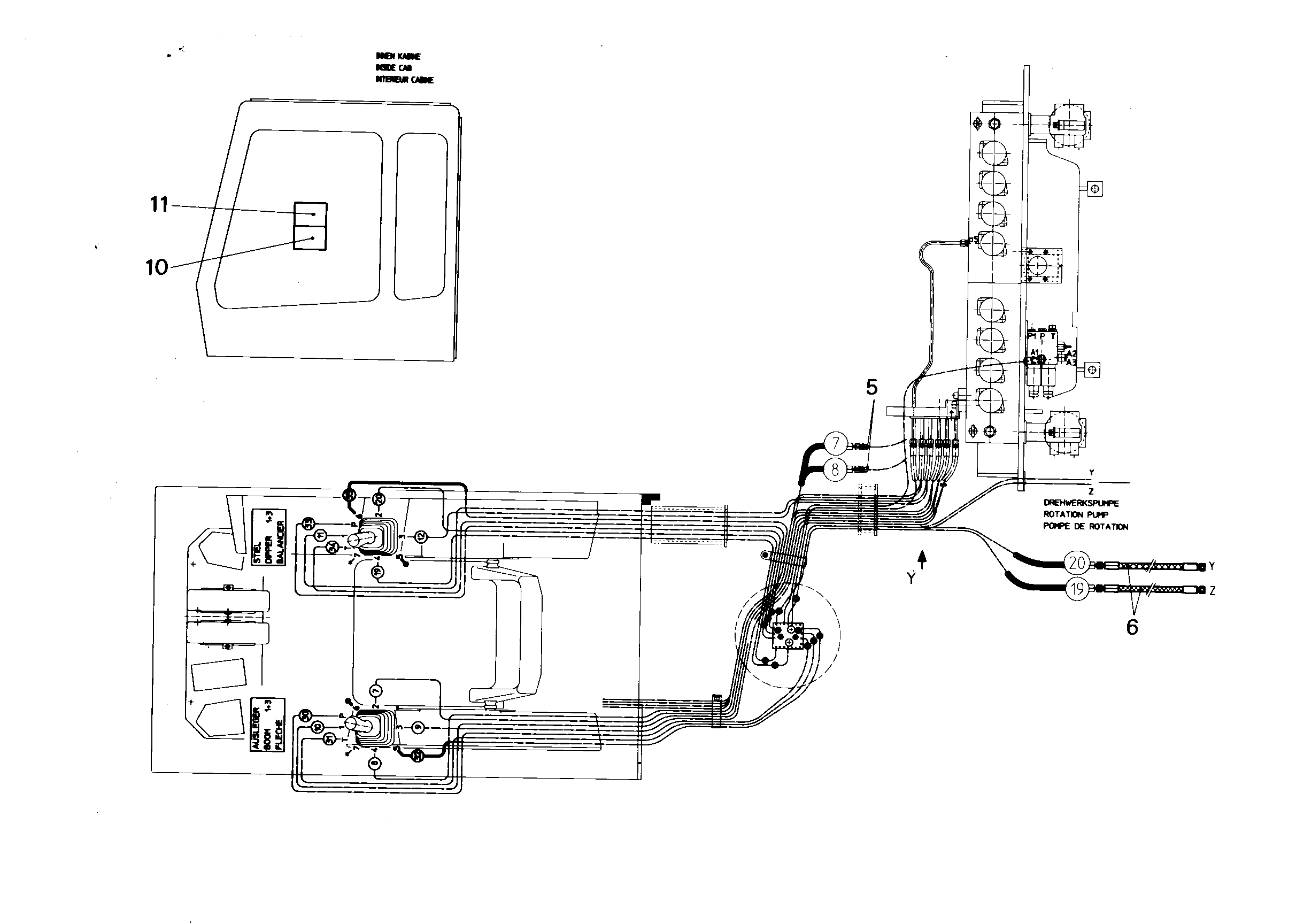 ПЛЕНКА С СИМВ.СПЕЦИАЛЬН УПР. SPEZIAL STEUERUNG 145mmX210mm 9684844 LIEBHERR