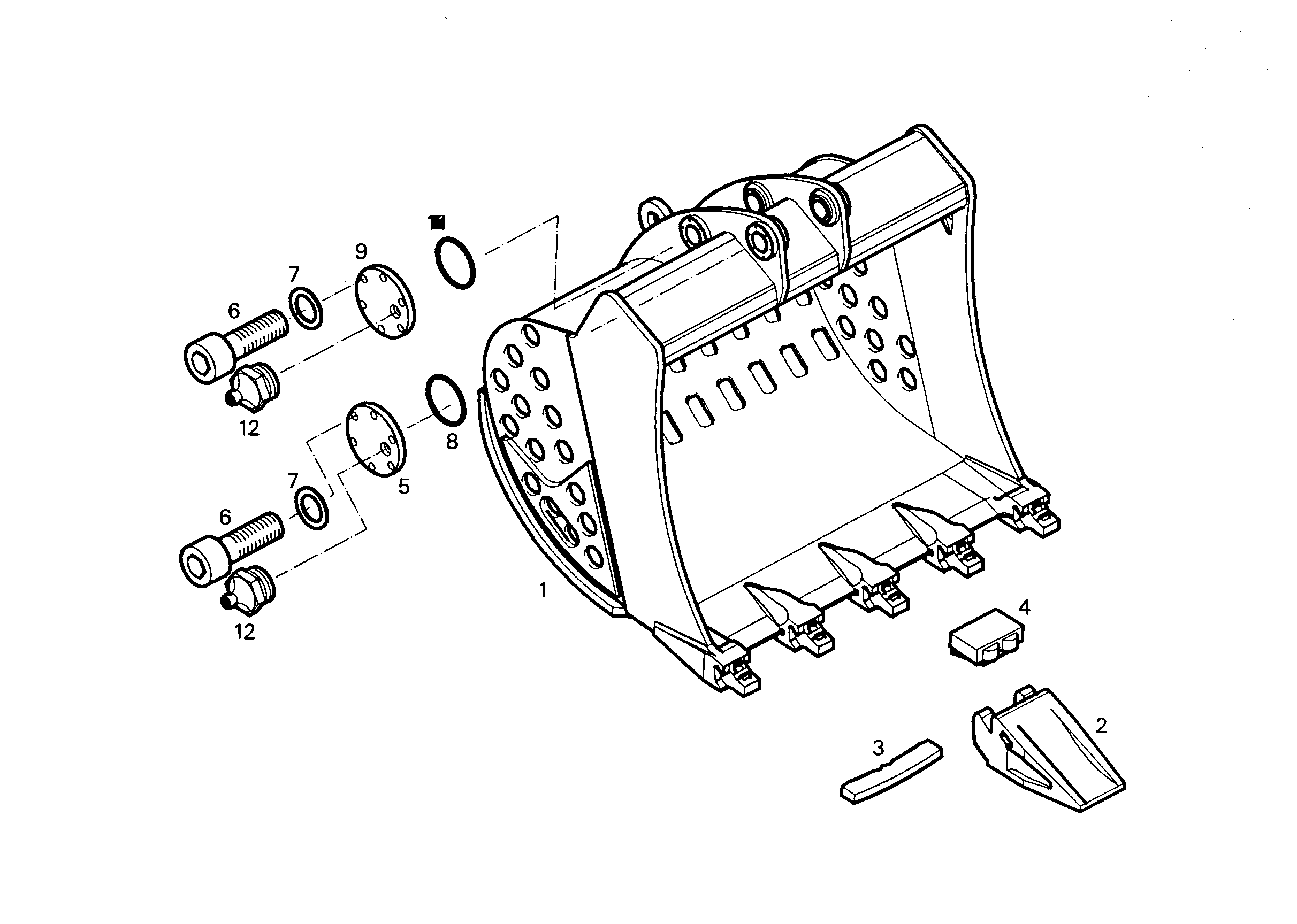 ЛОПАТА ОБРАТНАЯ HD 9682459 LIEBHERR