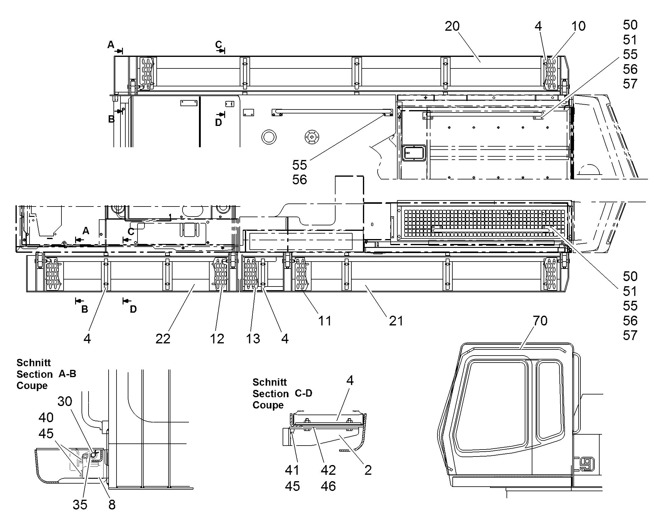 МОСТИК СЗАДИ СЛЕВА 9765029 LIEBHERR