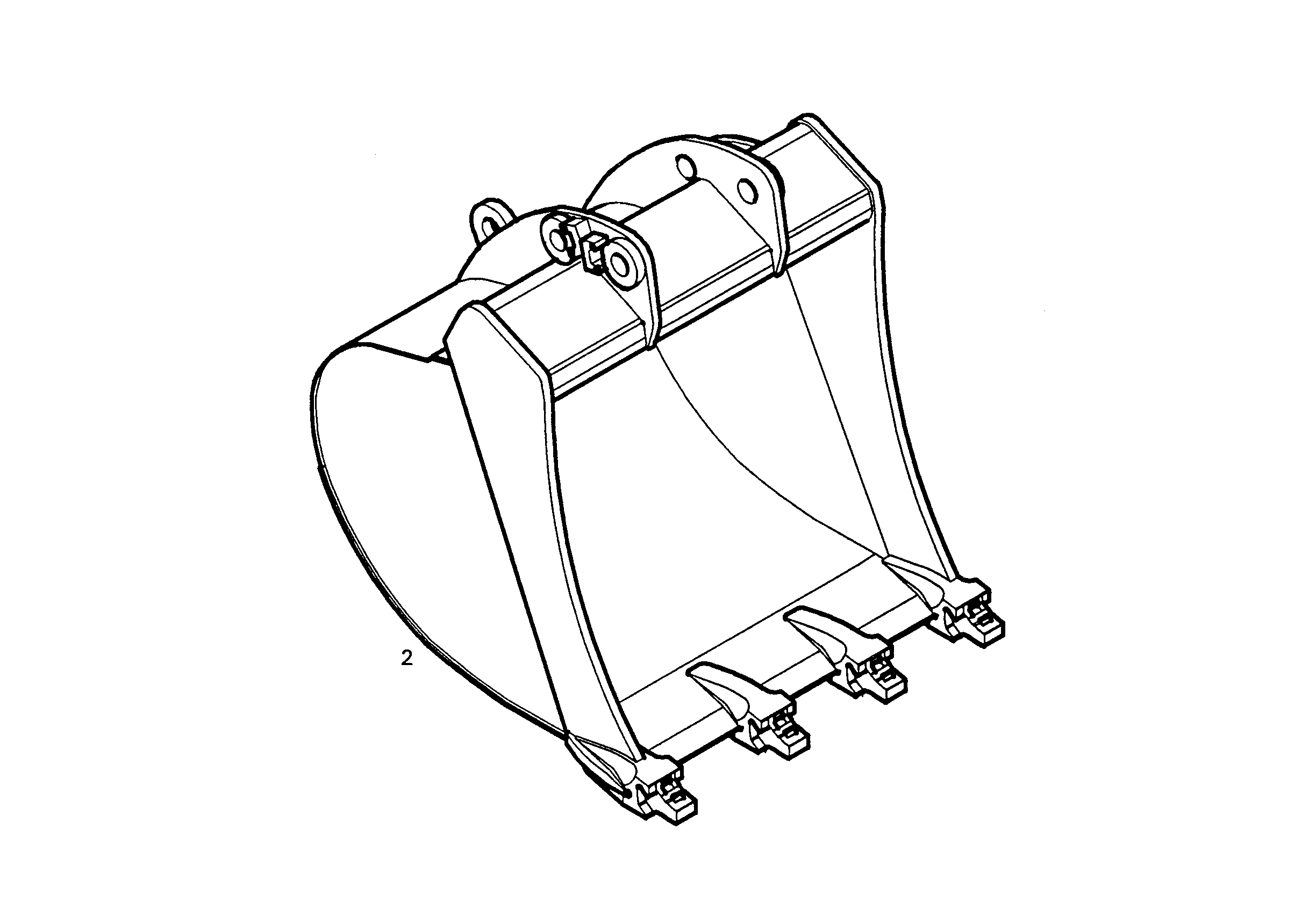 ЛОПАТА ОБРАТНАЯ 1050mm 0,9m³ 9892001 LIEBHERR