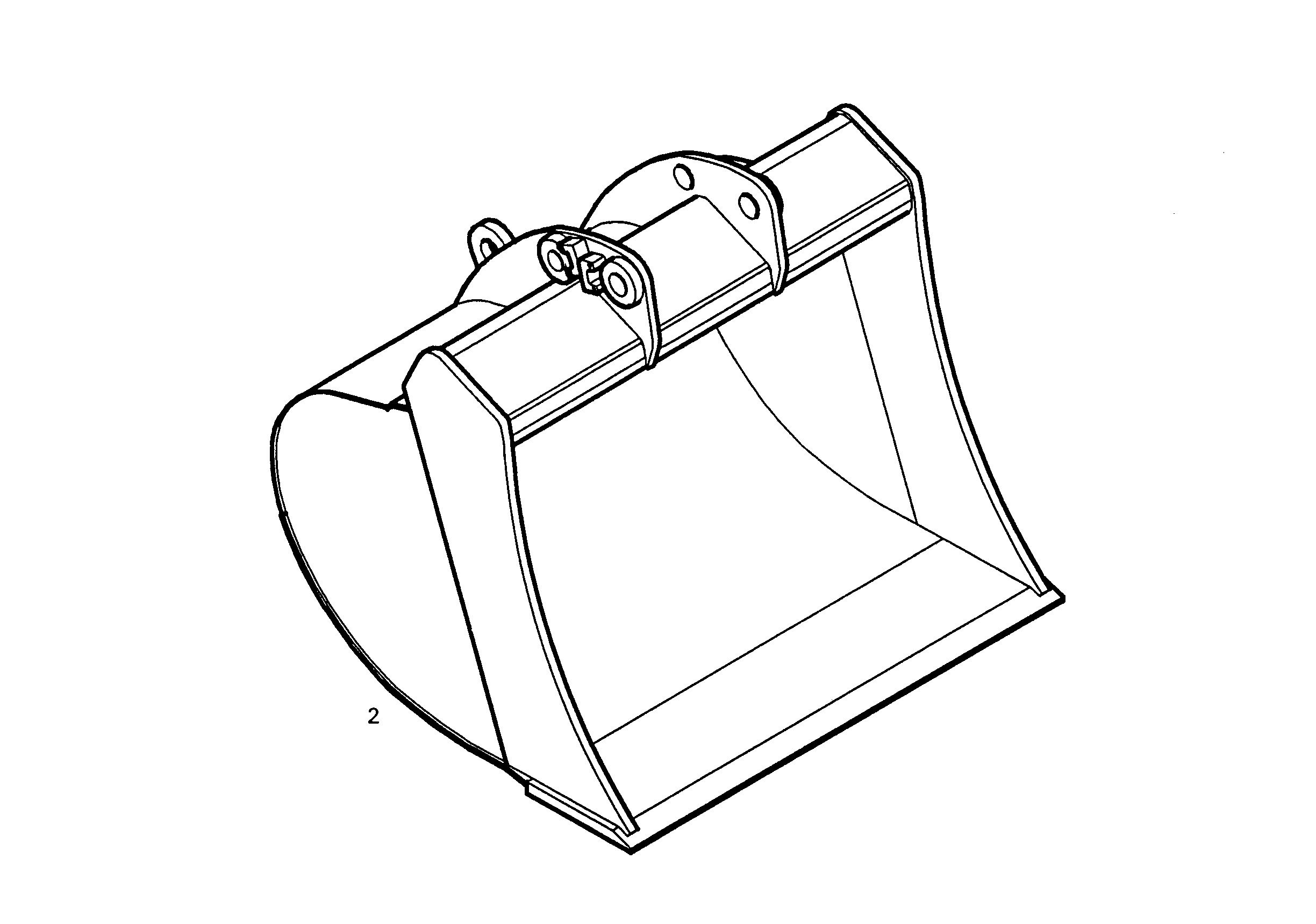 ЛОПАТА ОБРАТНАЯ 1050mm 1,1m³ 9892002 LIEBHERR