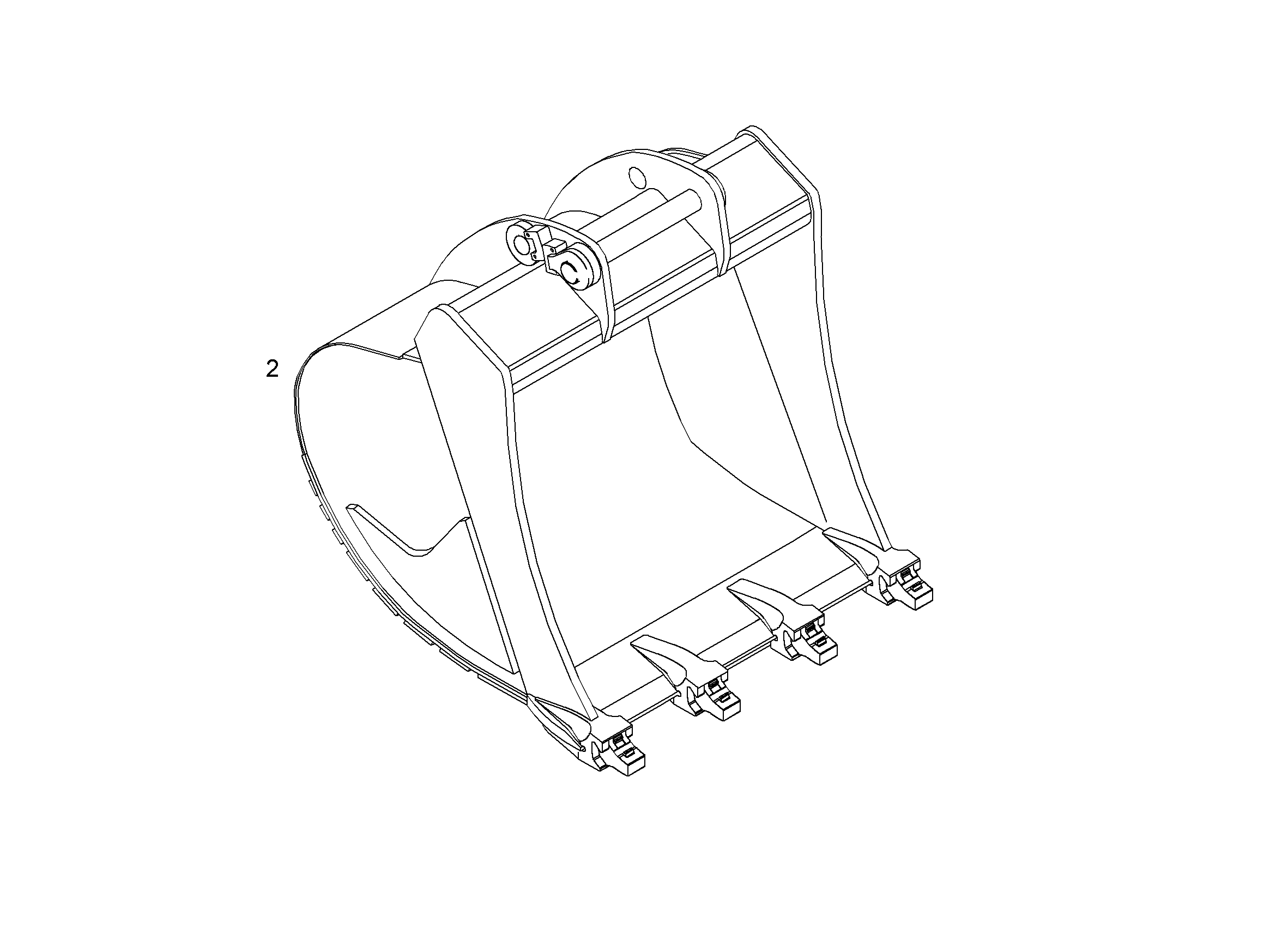 ЛОПАТА ОБРАТНАЯ HD 9682527 LIEBHERR