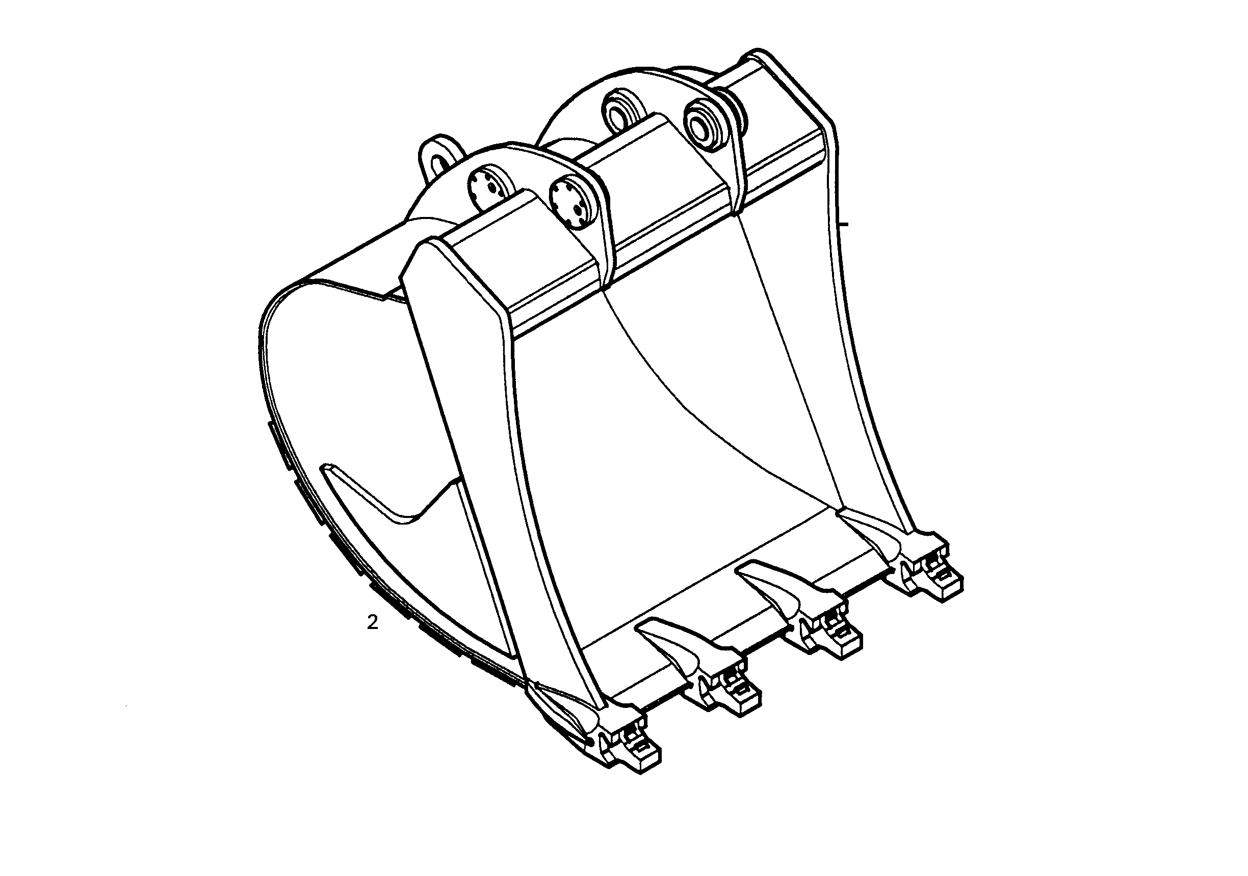 ЛОПАТА ОБРАТНАЯ HD 850mm 0,6m³ 9395236 LIEBHERR