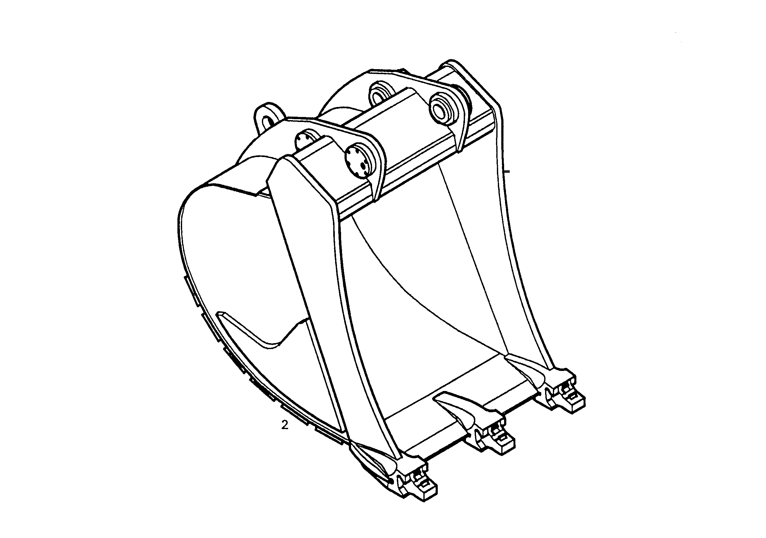 ЛОПАТА ОБРАТНАЯ HD 650mm 0,4m³ 9681668 LIEBHERR